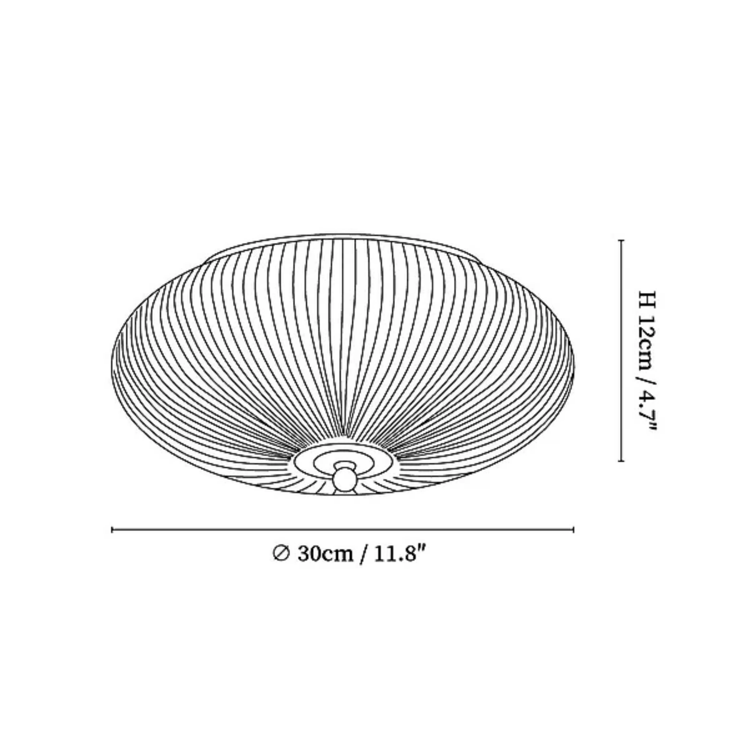 Sivo Ripple Plafondlamp