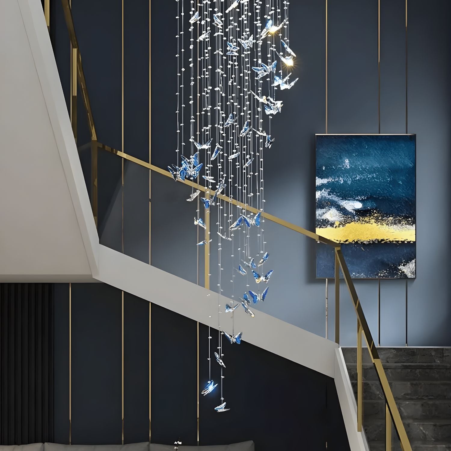 Kristallen Vlinders Hanglamp