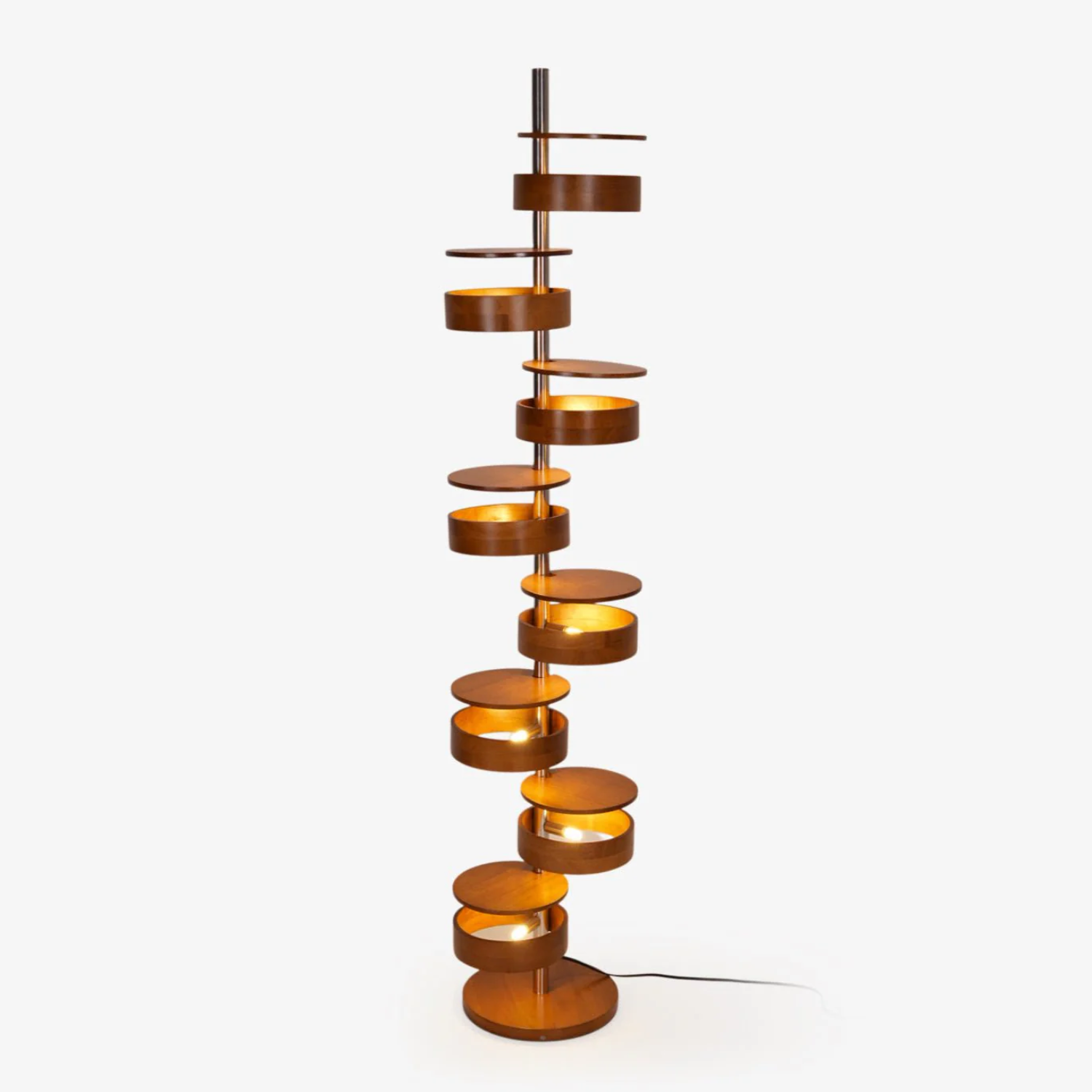 Qenisca Houten Vloerlamp