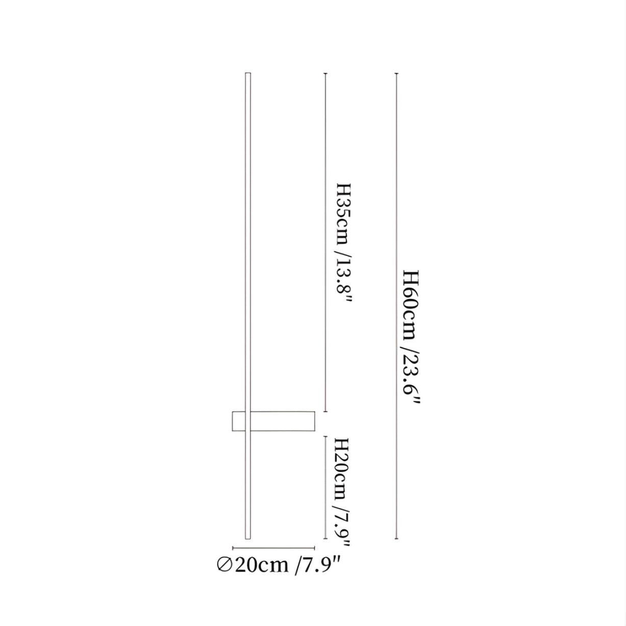 Madeilo Lineaire Wandlamp