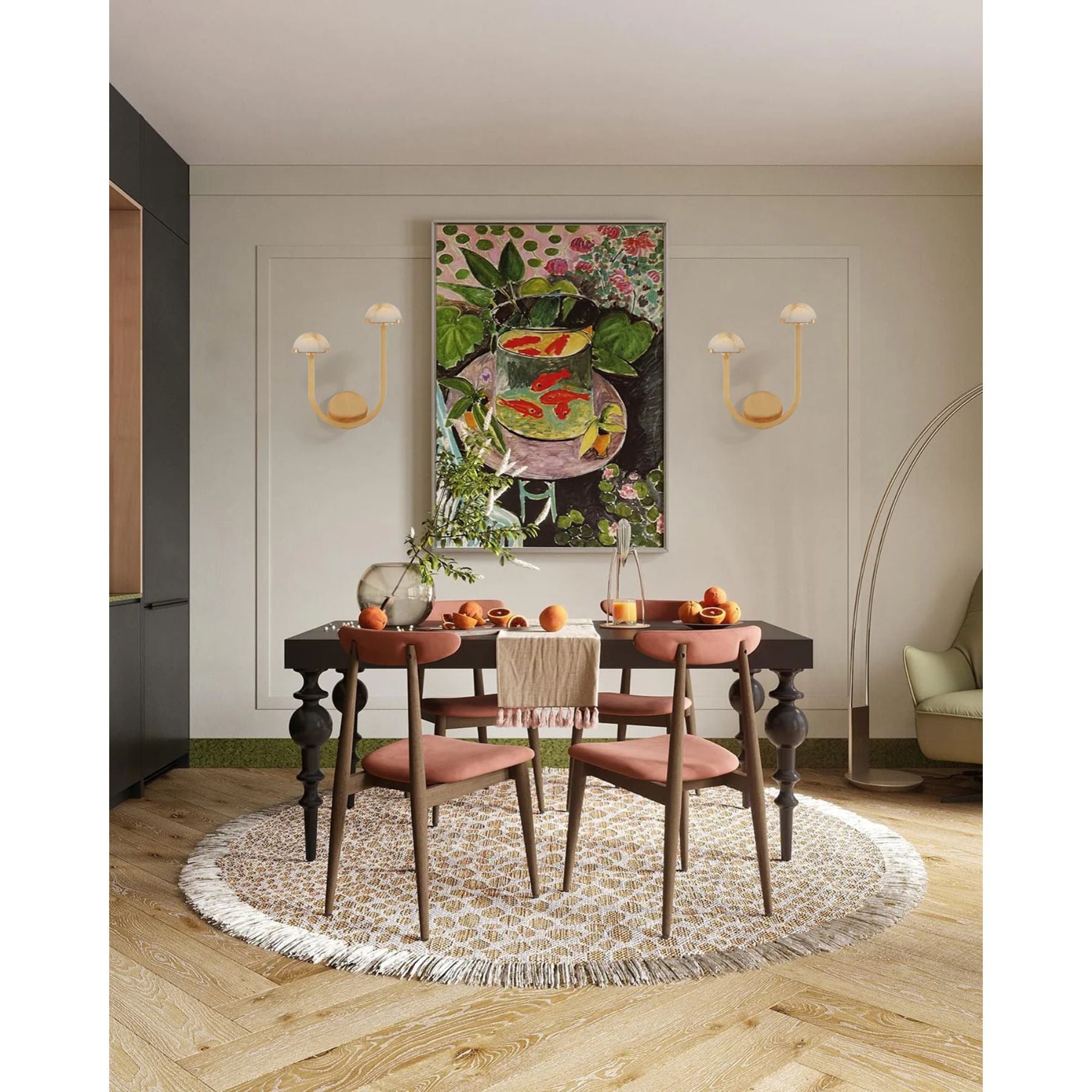 Hinszo Albasten Wandlamp