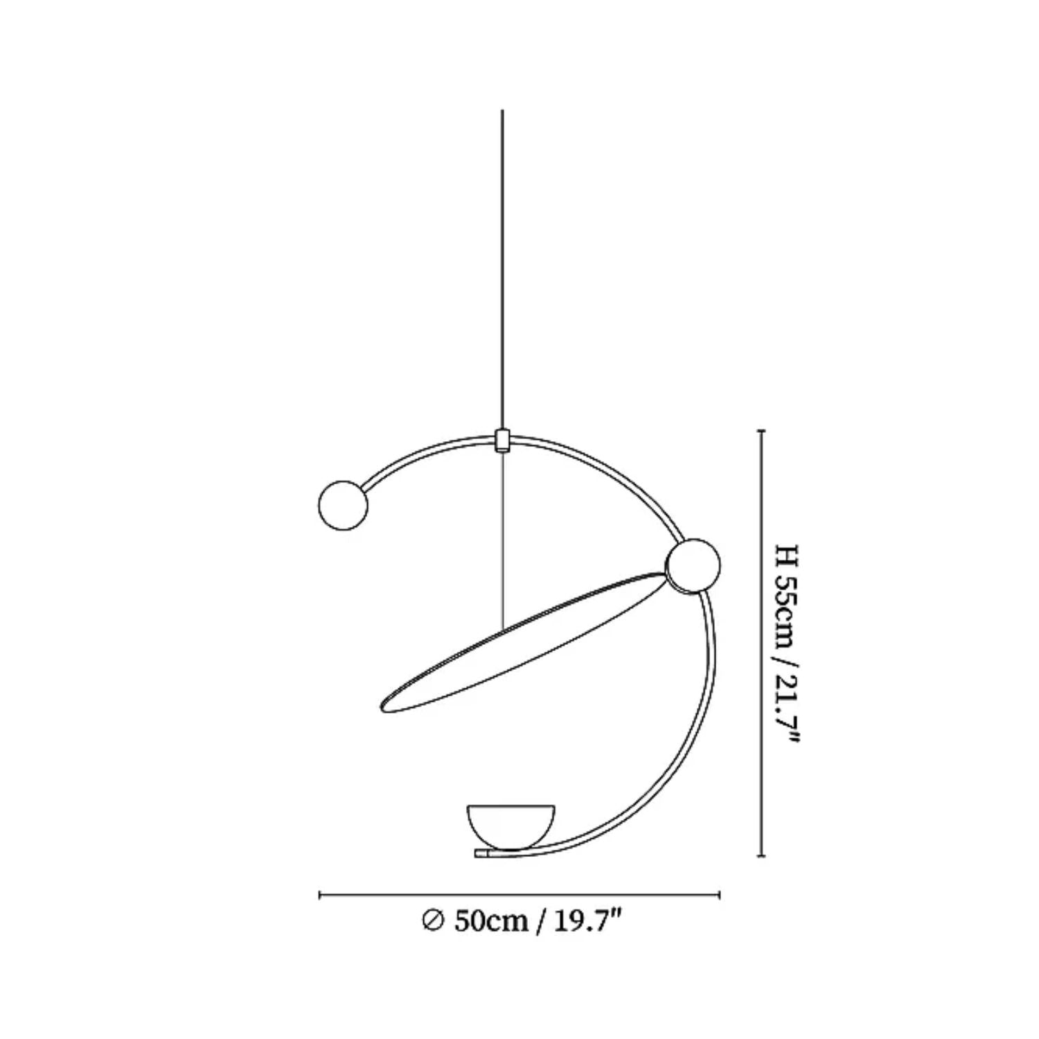 Meliza Disc Hanglamp