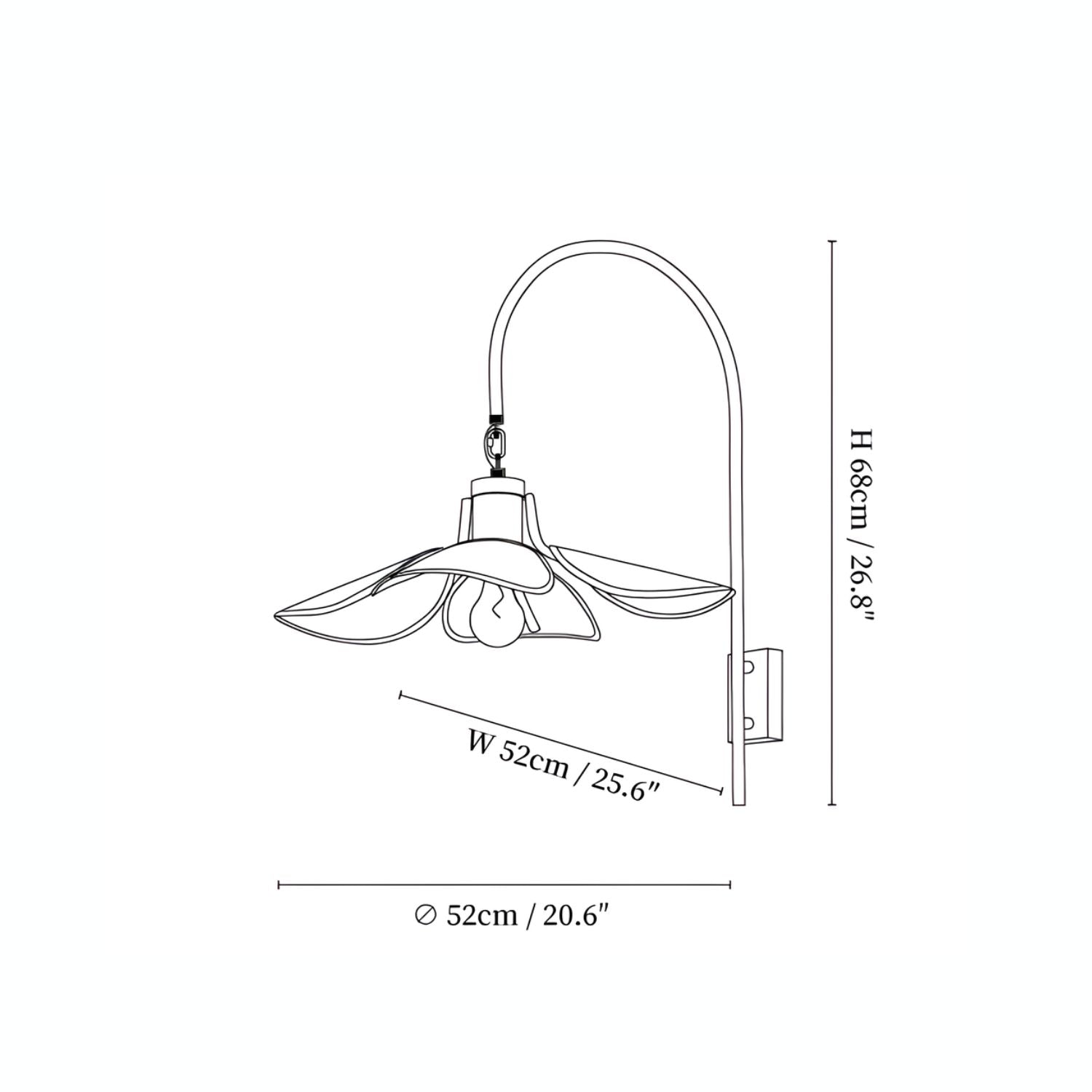 Misces Flower Wandlamp