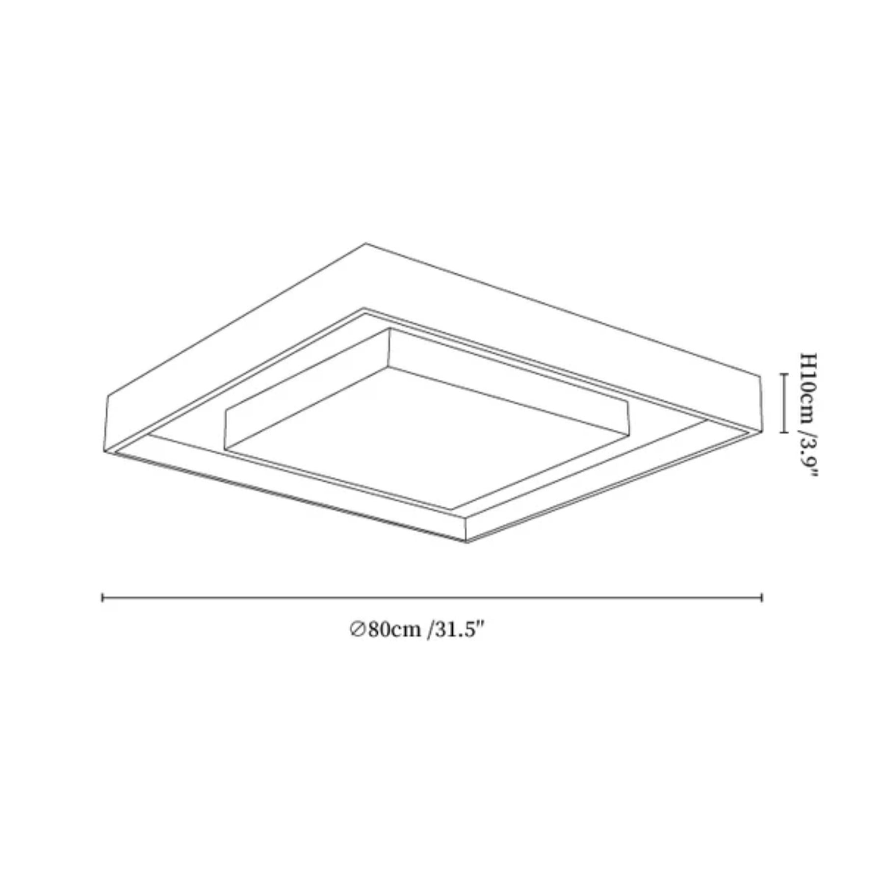 Konise Houtframe Japandi Plafondlamp