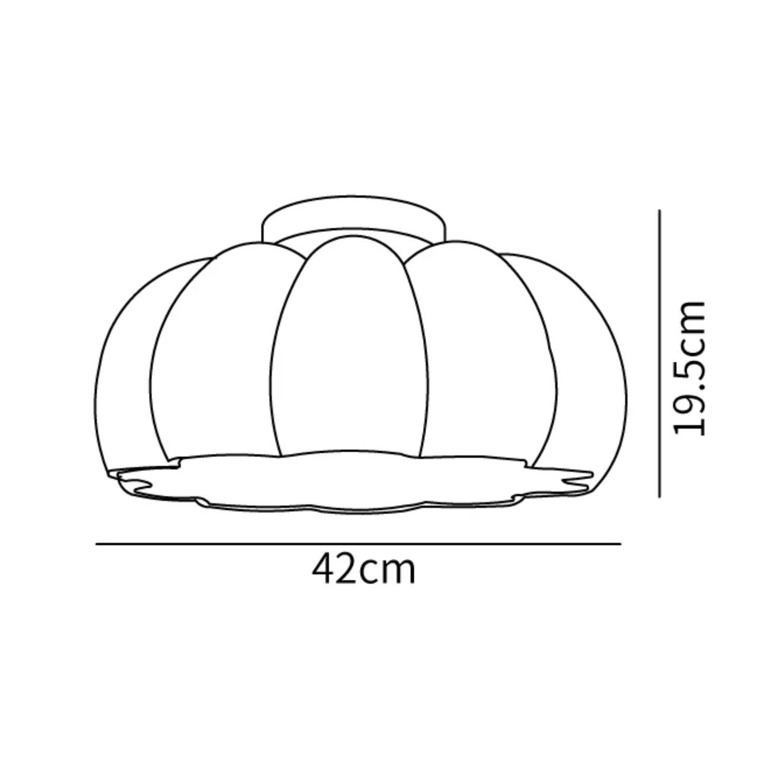 Pompus Pompoen Plafondlamp