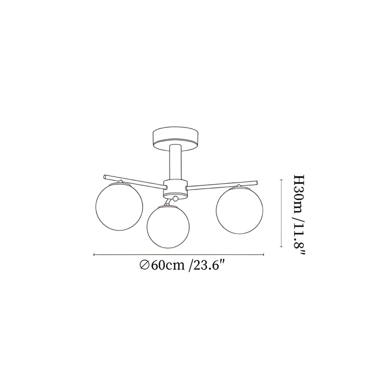 Feroze Planfondlamp