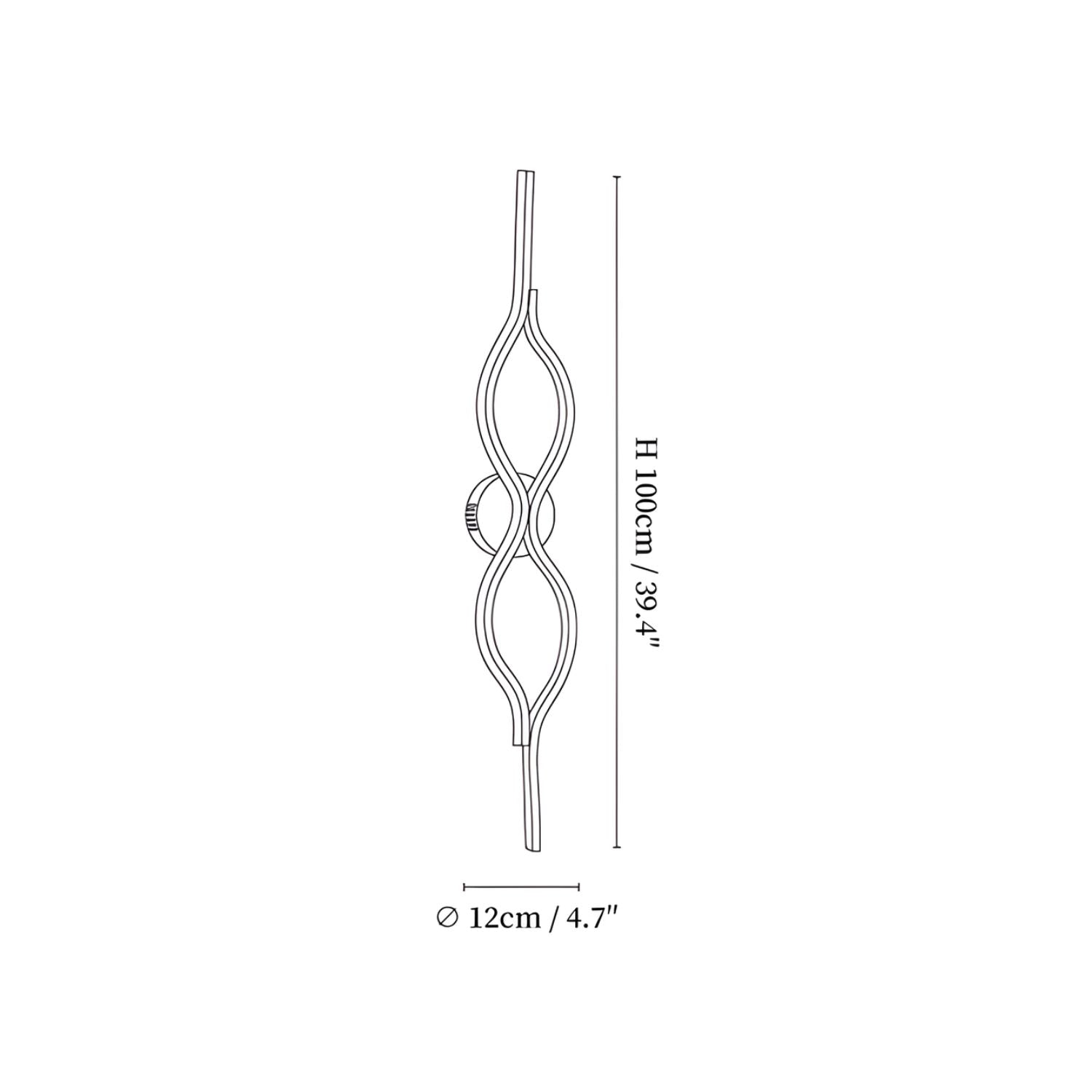Nexo Wave Messing Wandlamp