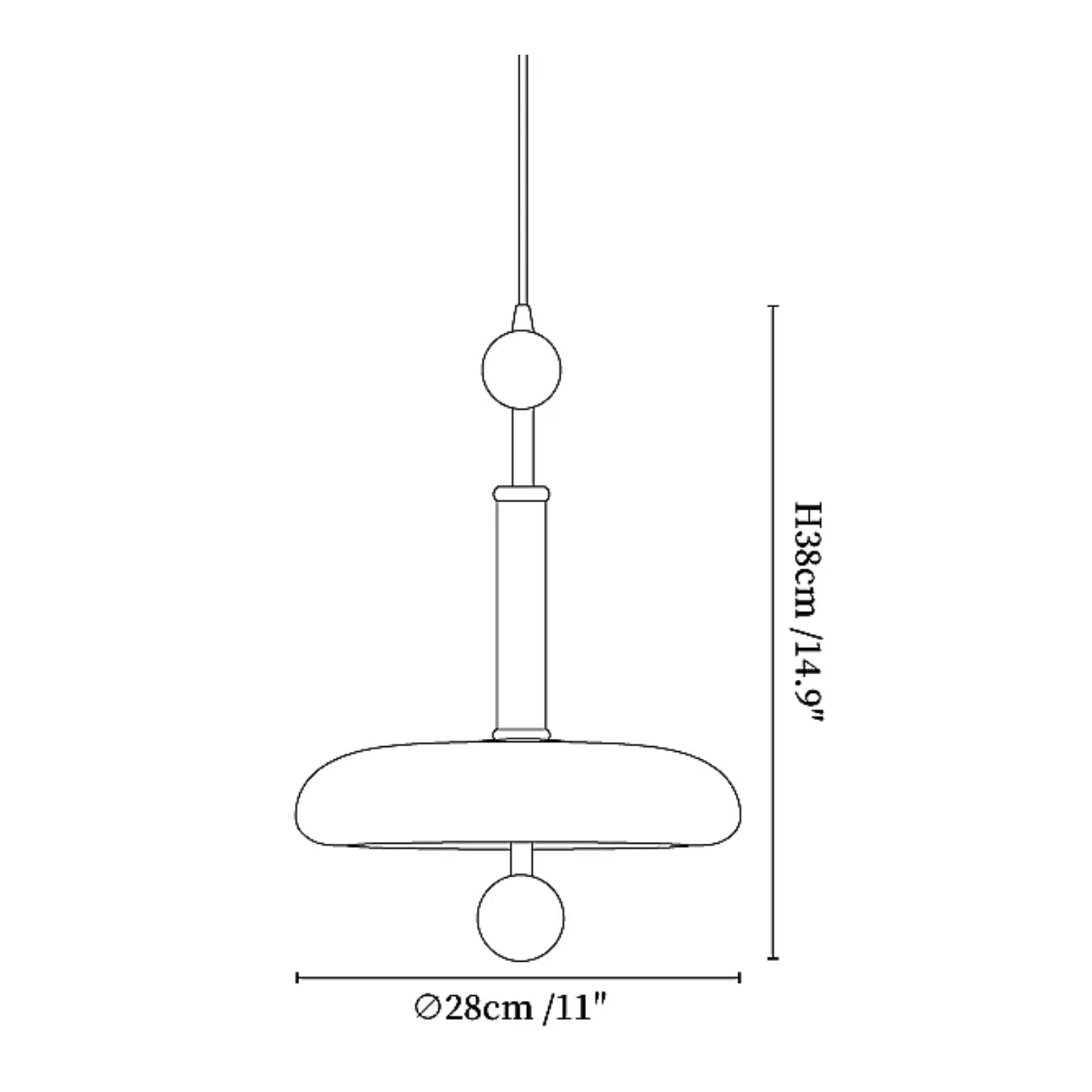 Olivna Hanglamp