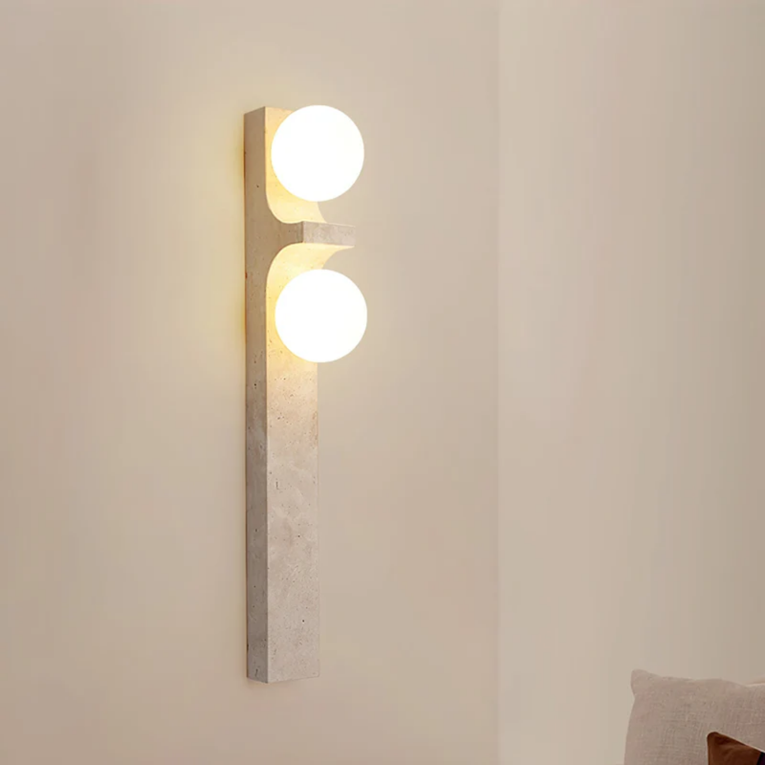 Ceiyra Travertijn Wandlamp