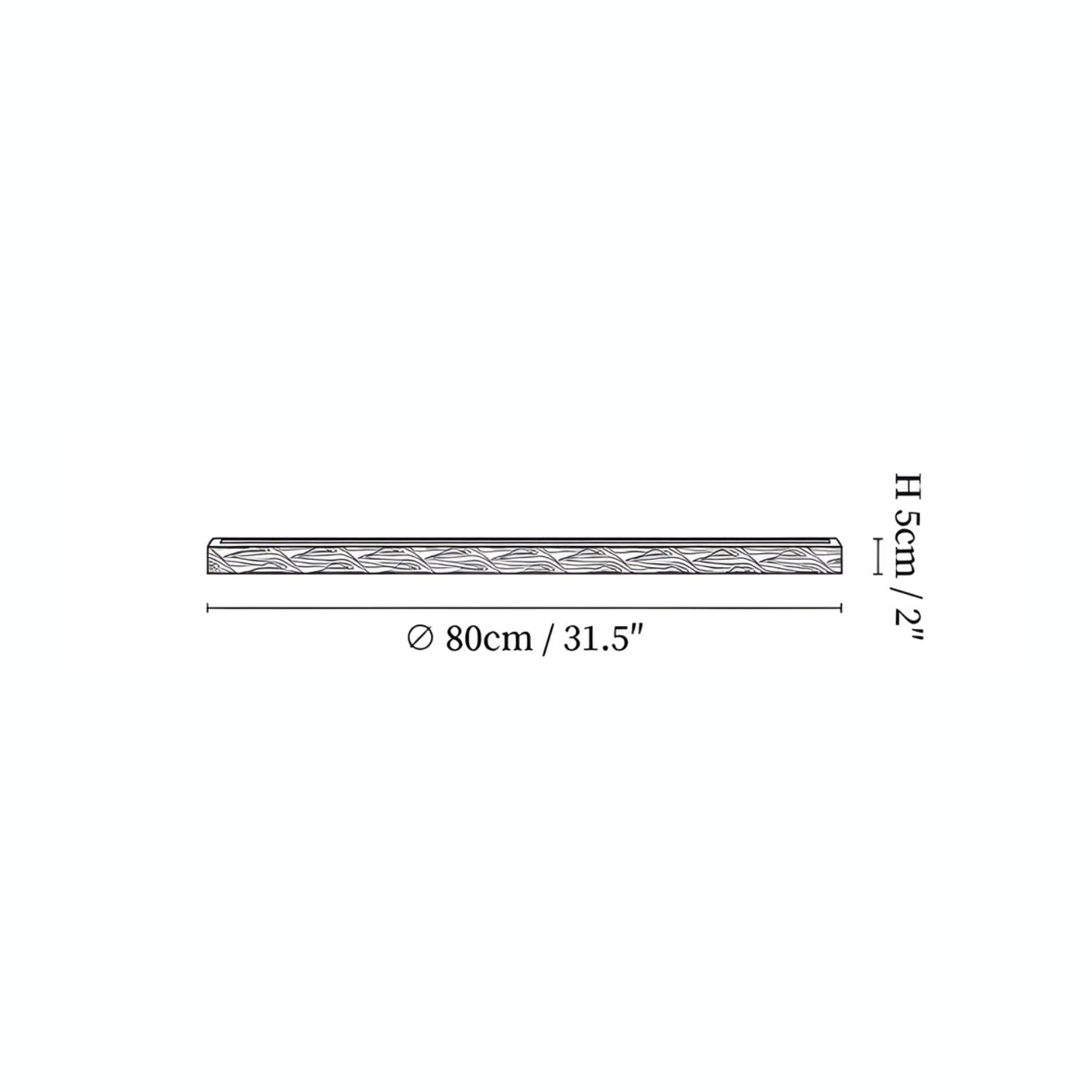 Meron Lineaire Houten Wandlamp