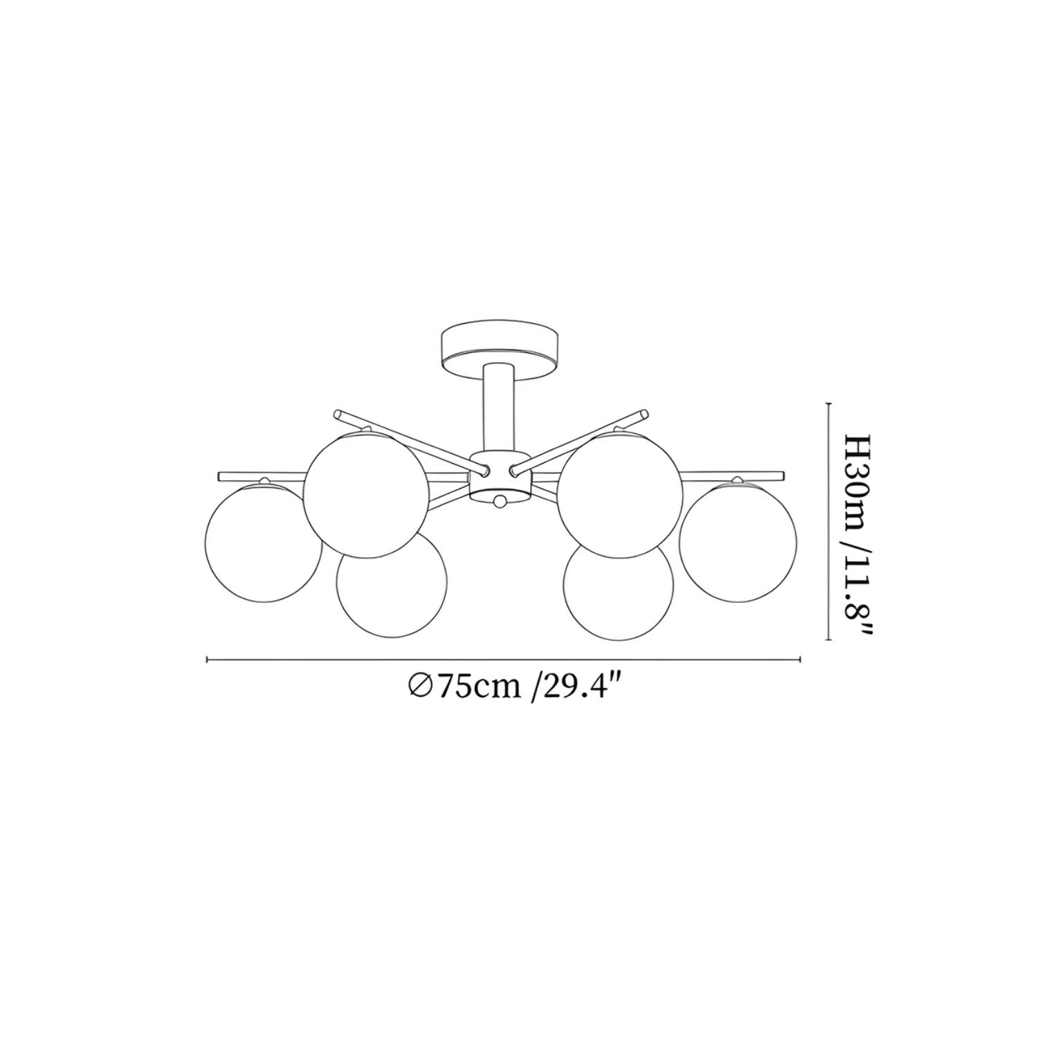 Feroze Planfondlamp