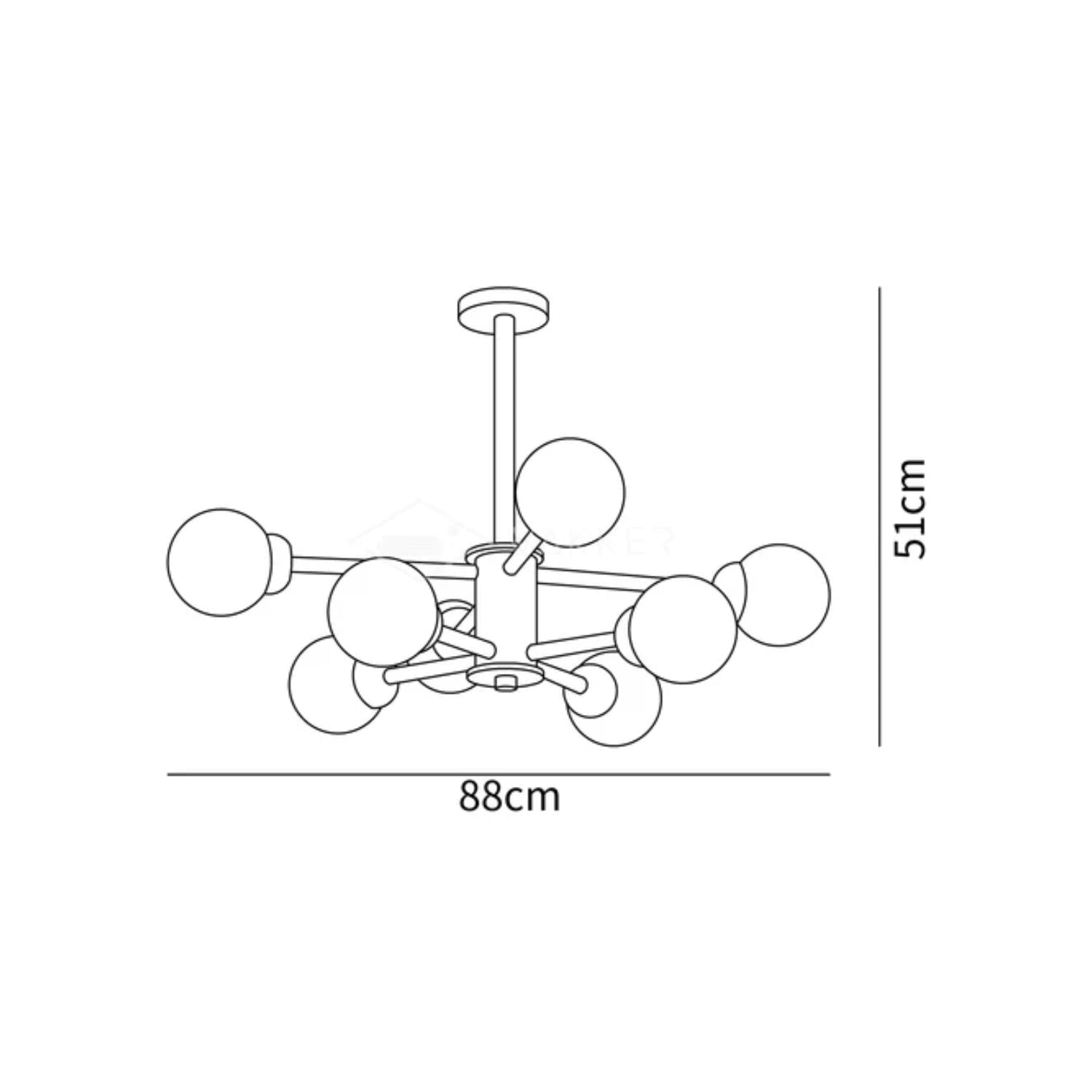 Komaze Planfondlamp