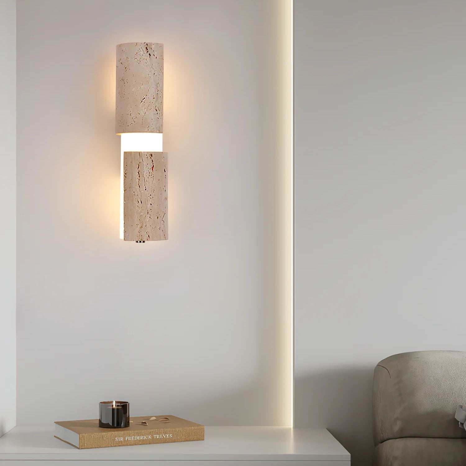 Kelmos Natuursteen Wandlamp