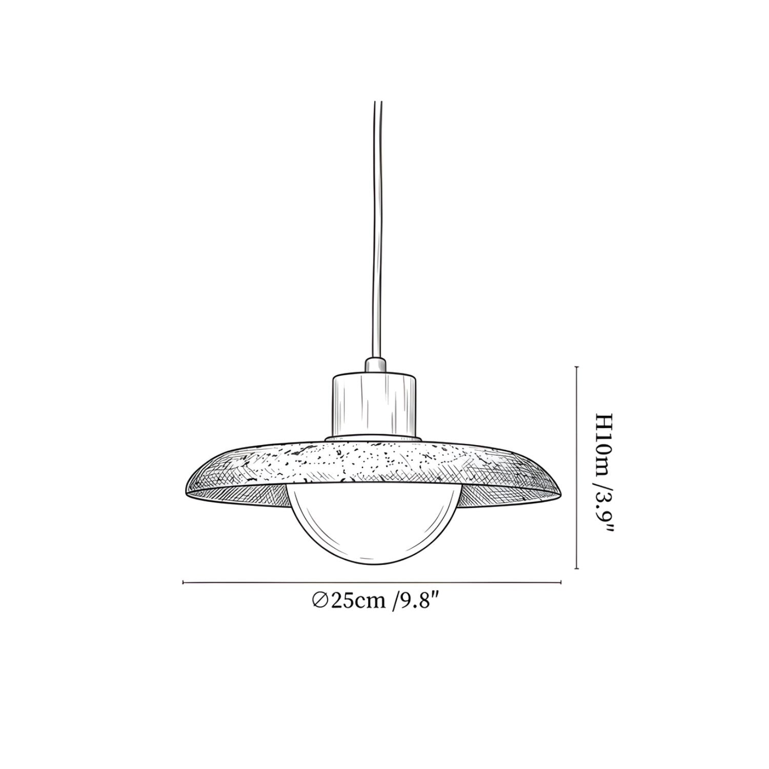 Pelyza Travertijnen Hanglamp
