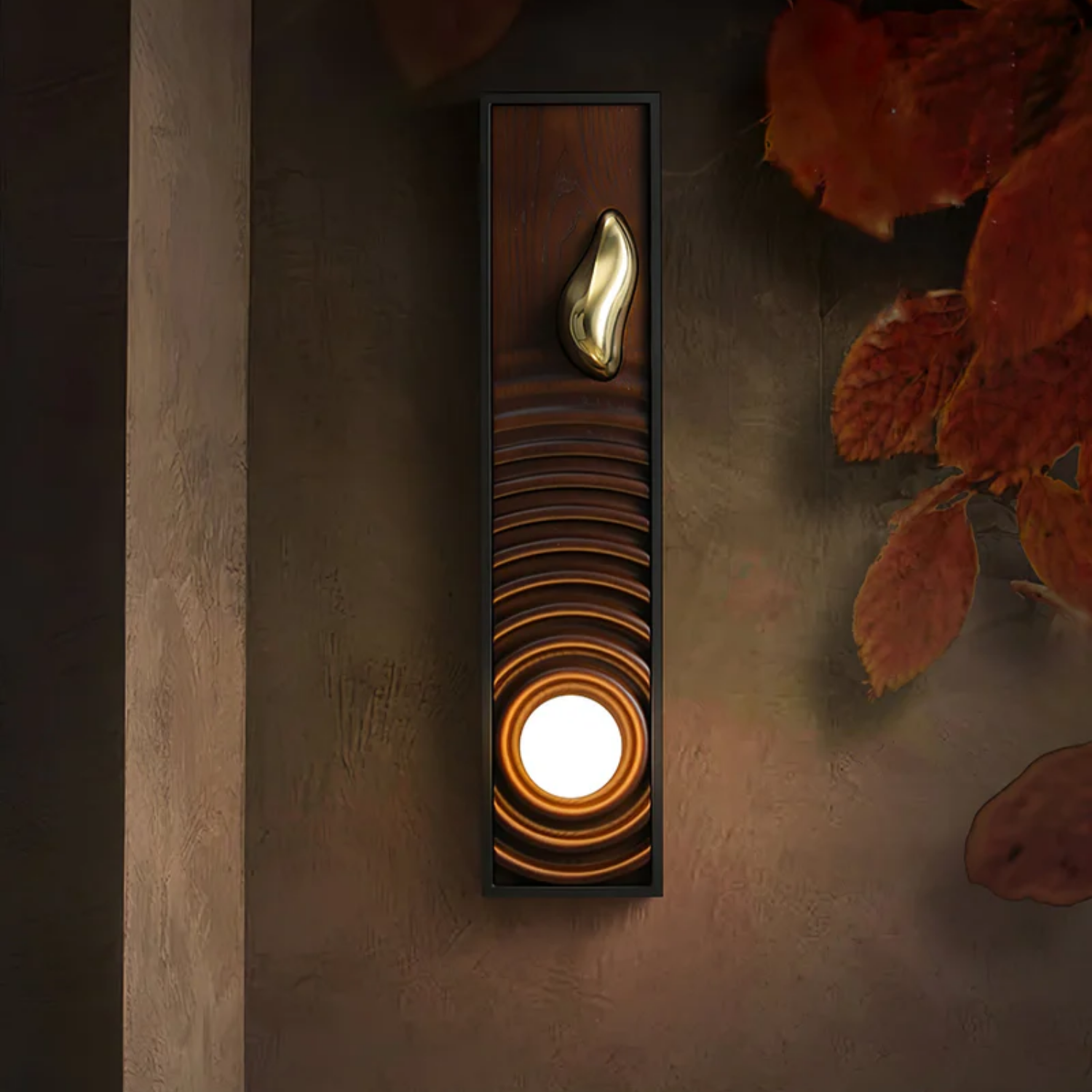 Moluze Houten Wandlamp