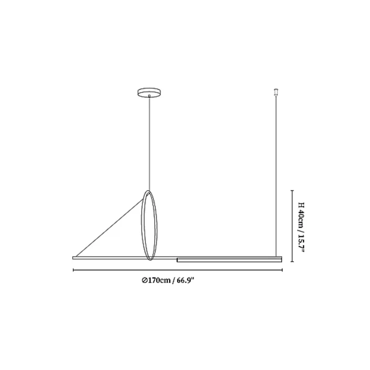 Renafy Cirkel Design Hanglamp