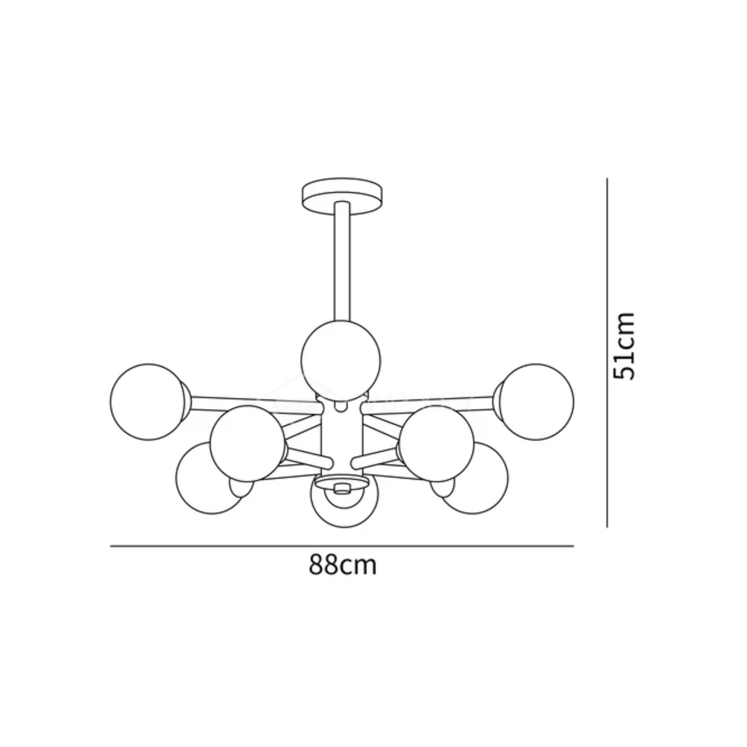 Komaze Planfondlamp