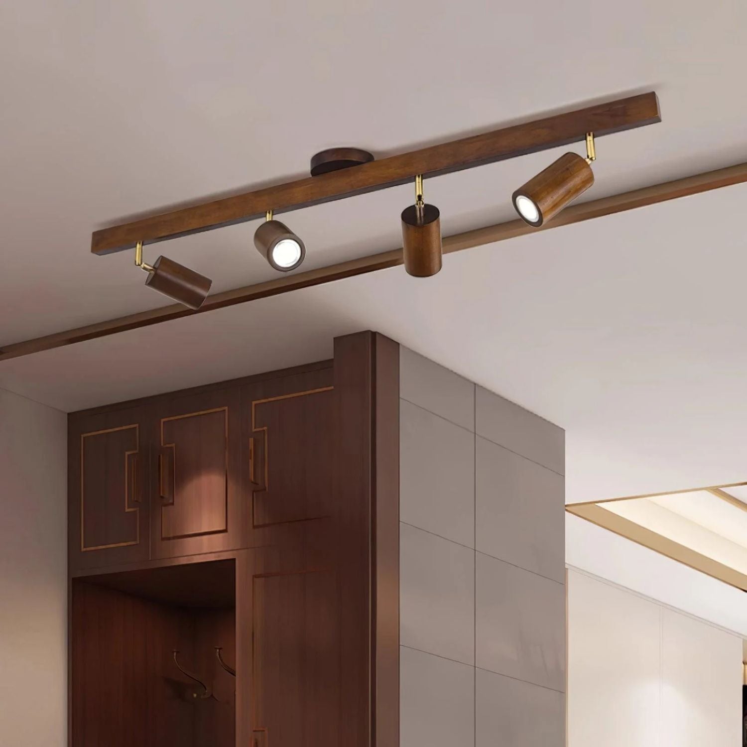 Lermo Houten Track Plafondlamp