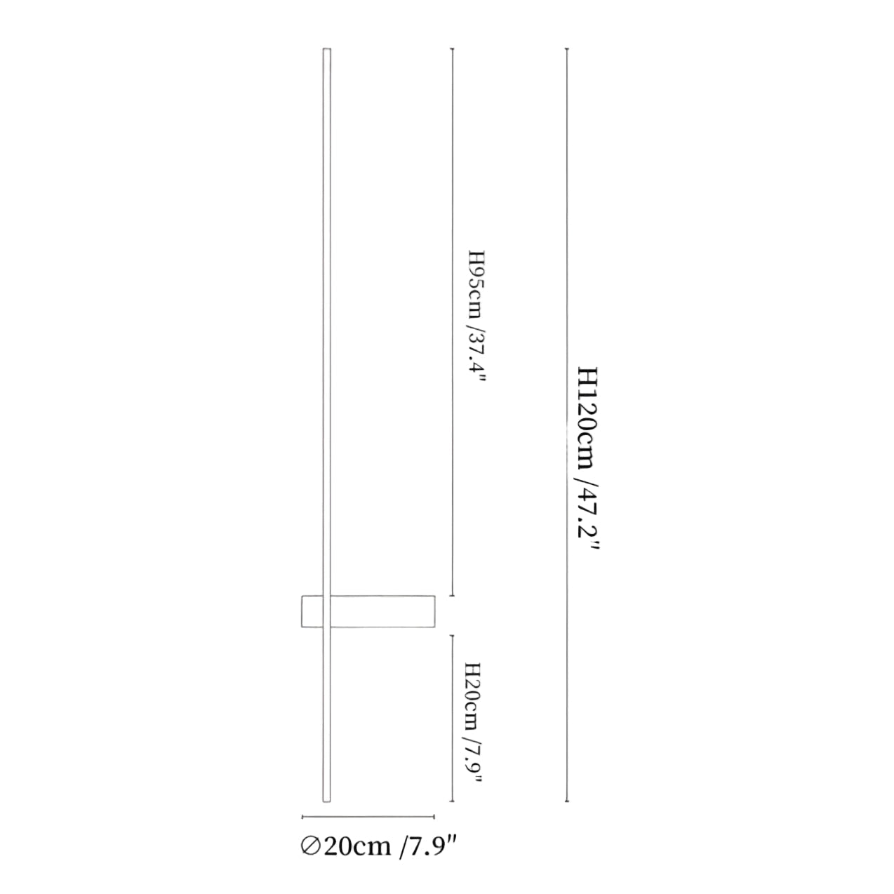 Madeilo Lineaire Wandlamp