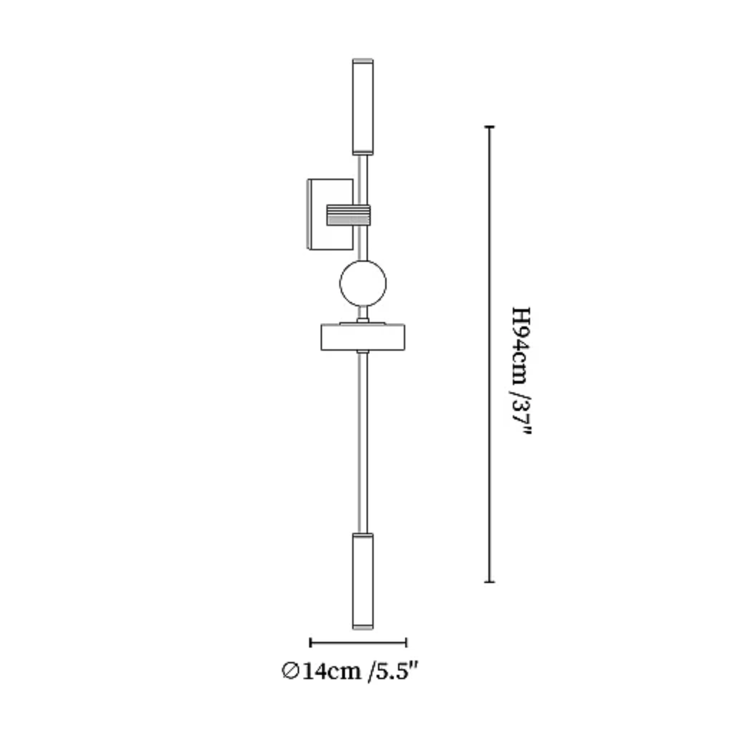 Letumoz Wandlamp