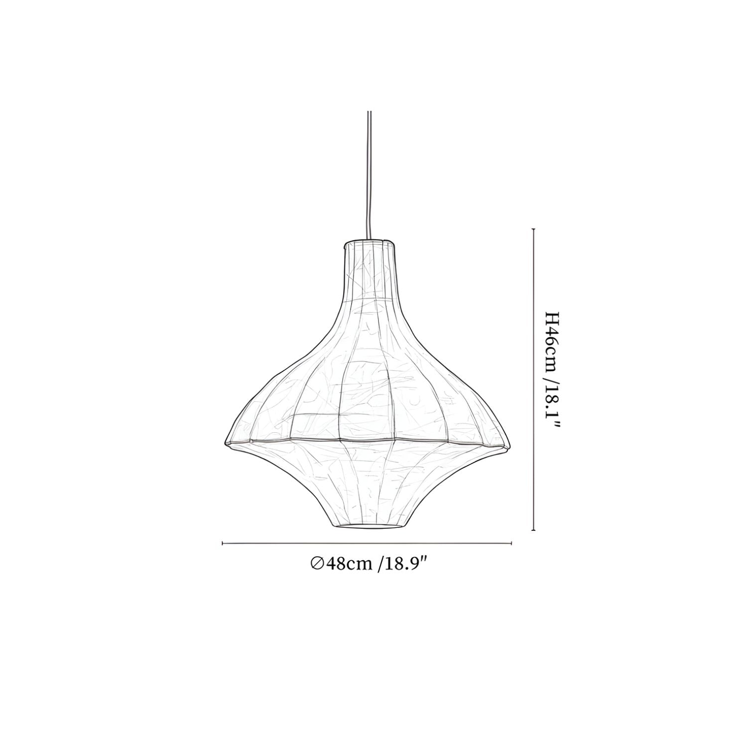 Taeyo Zijden Hanglamp