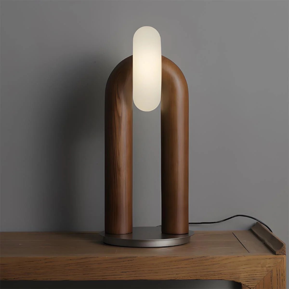 Disc Houten Tafellamp