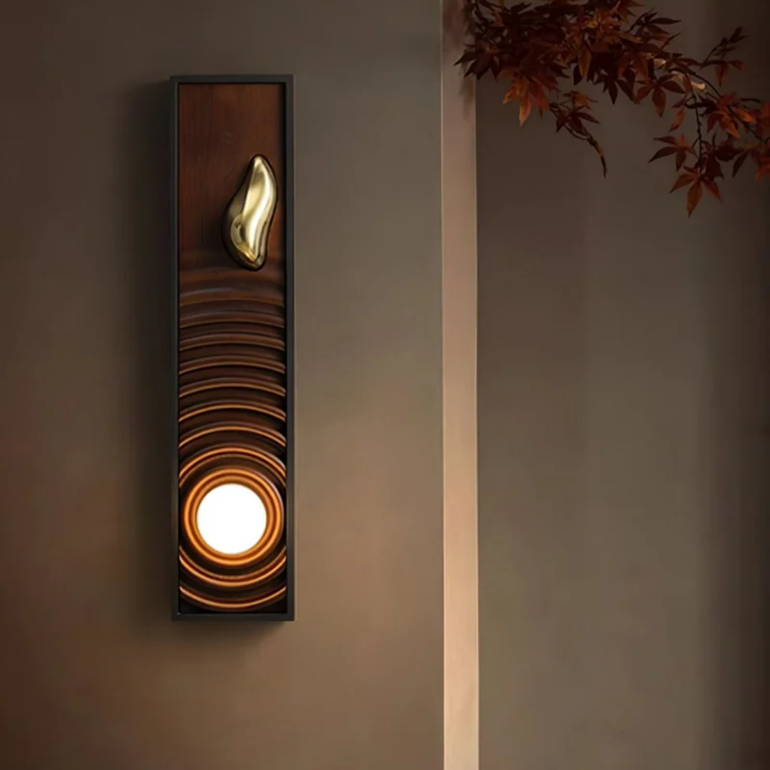 Moluze Houten Wandlamp