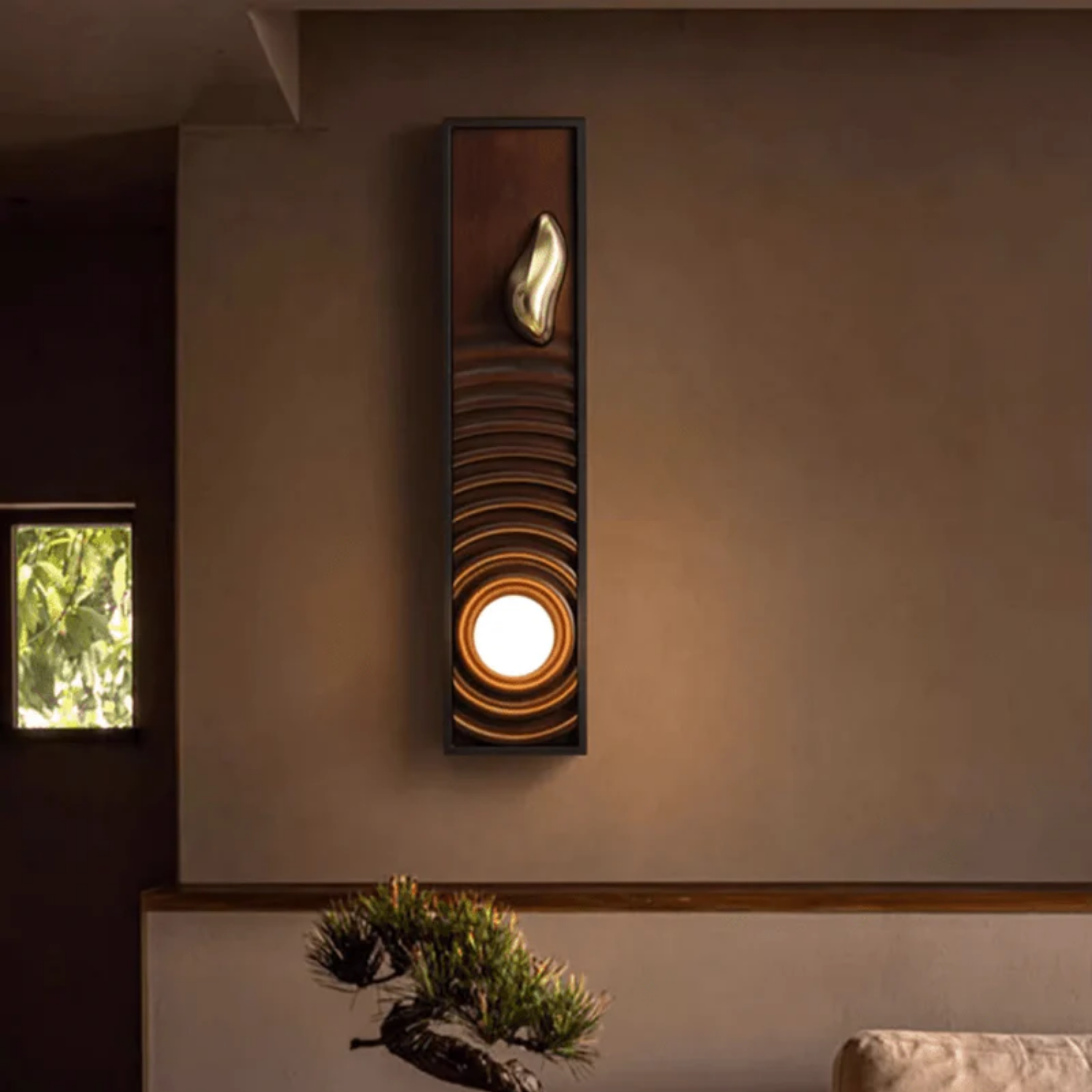 Moluze Houten Wandlamp