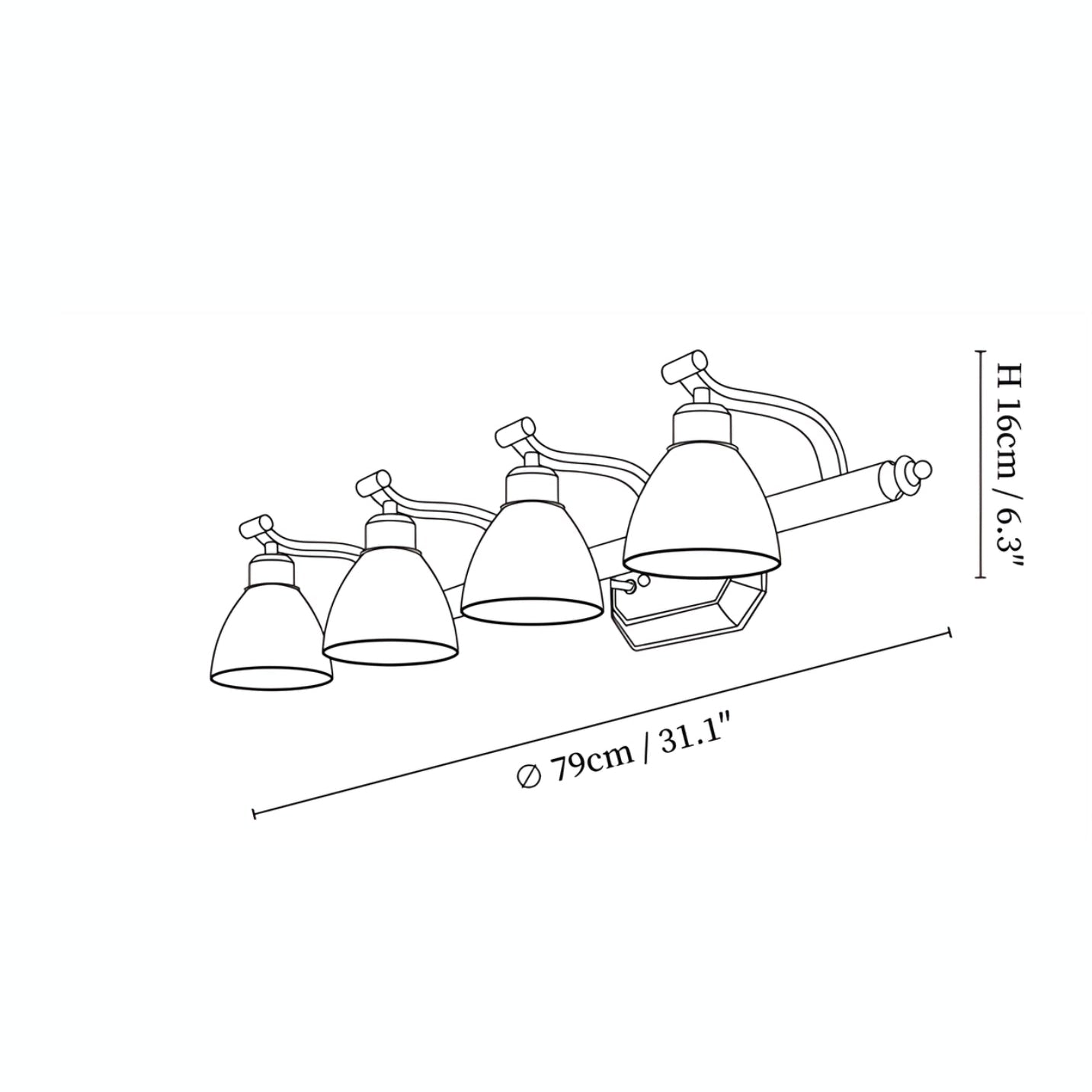 Lamena Wandlamp