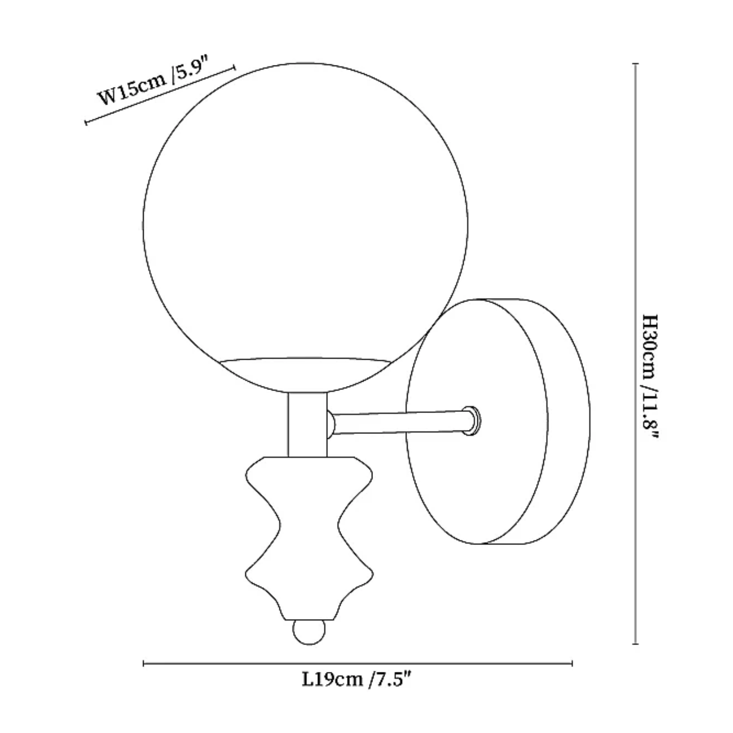 Domides Wandlamp