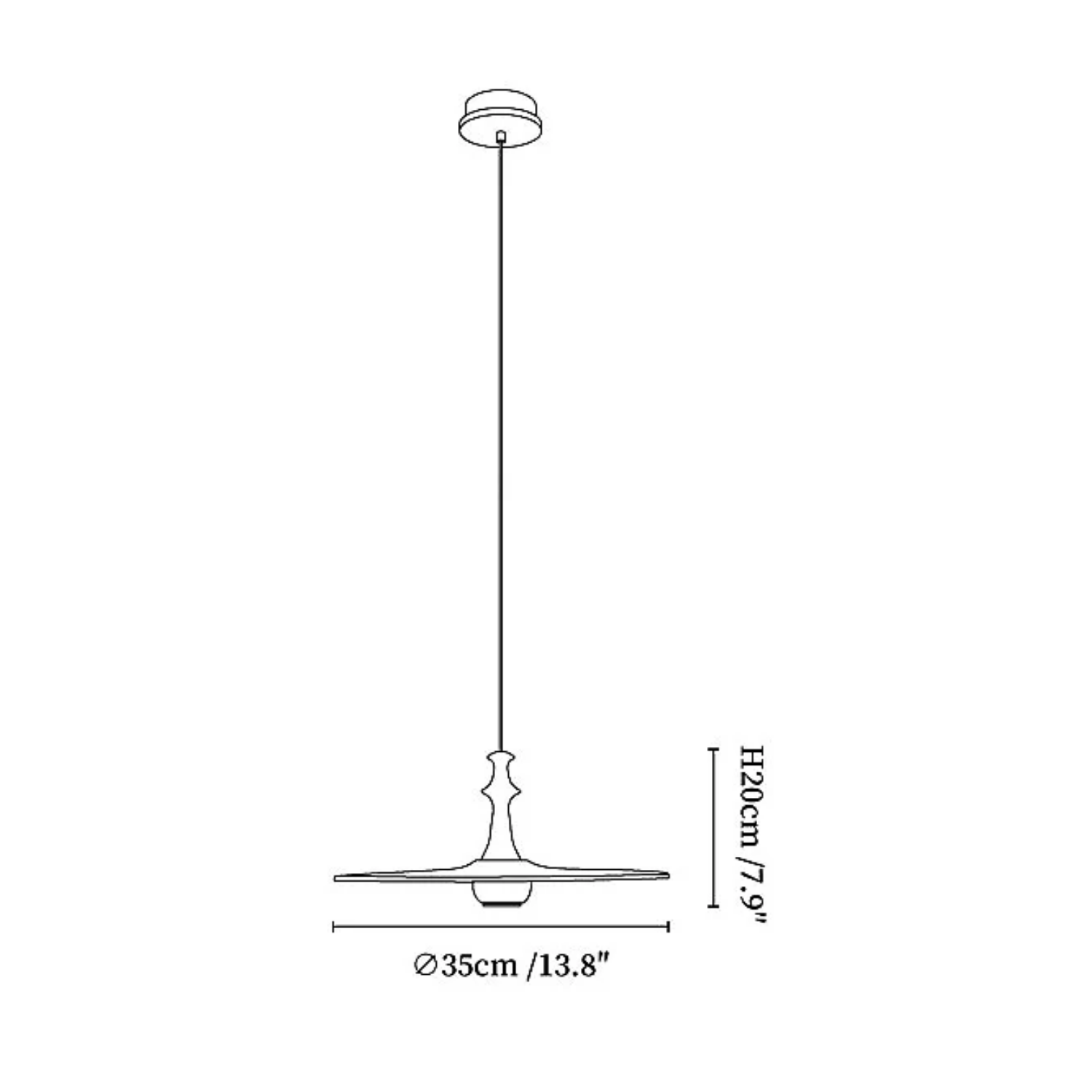 Spindu Houten Hanglamp
