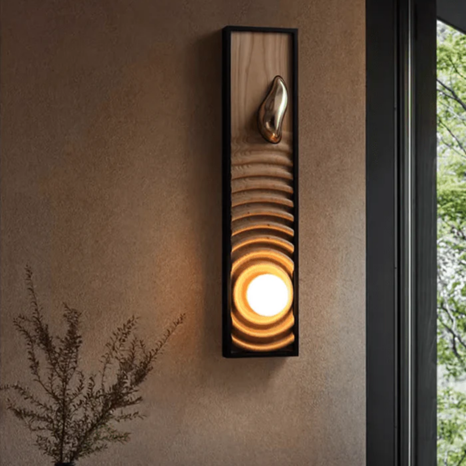 Moluze Houten Wandlamp