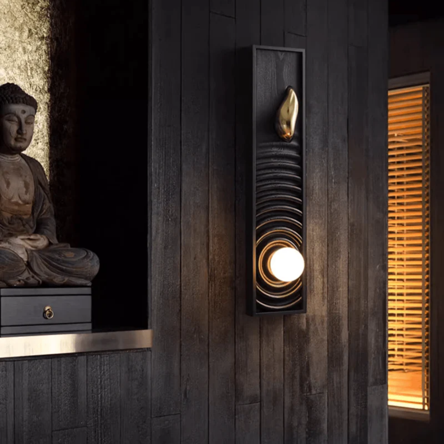 Moluze Houten Wandlamp