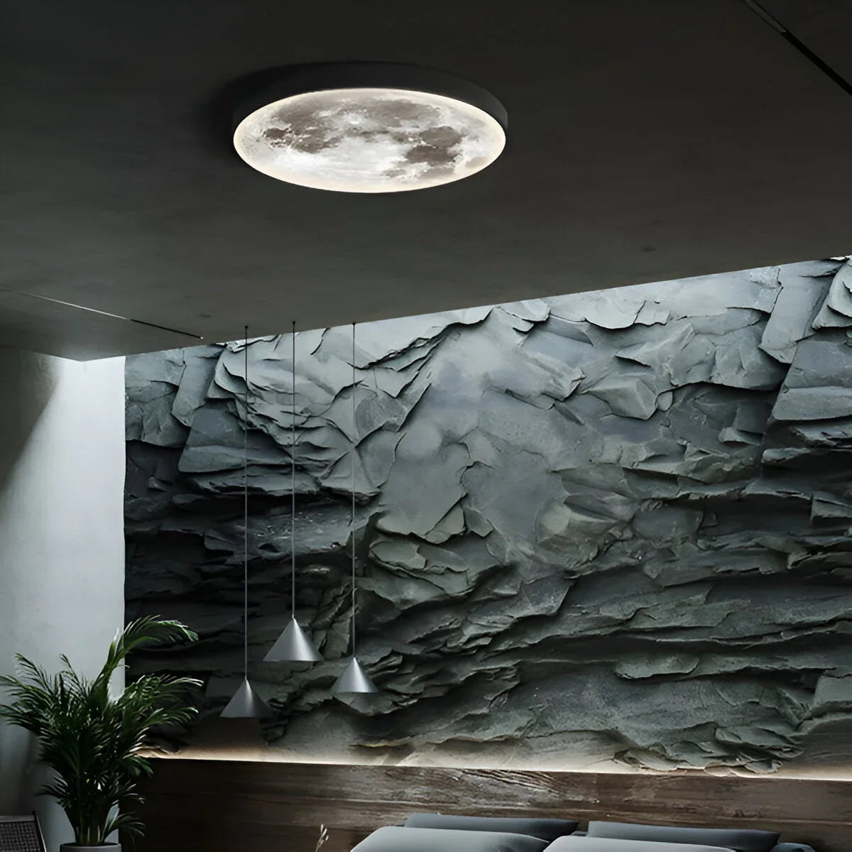 Eclipse Maanontwerp Wandlamp