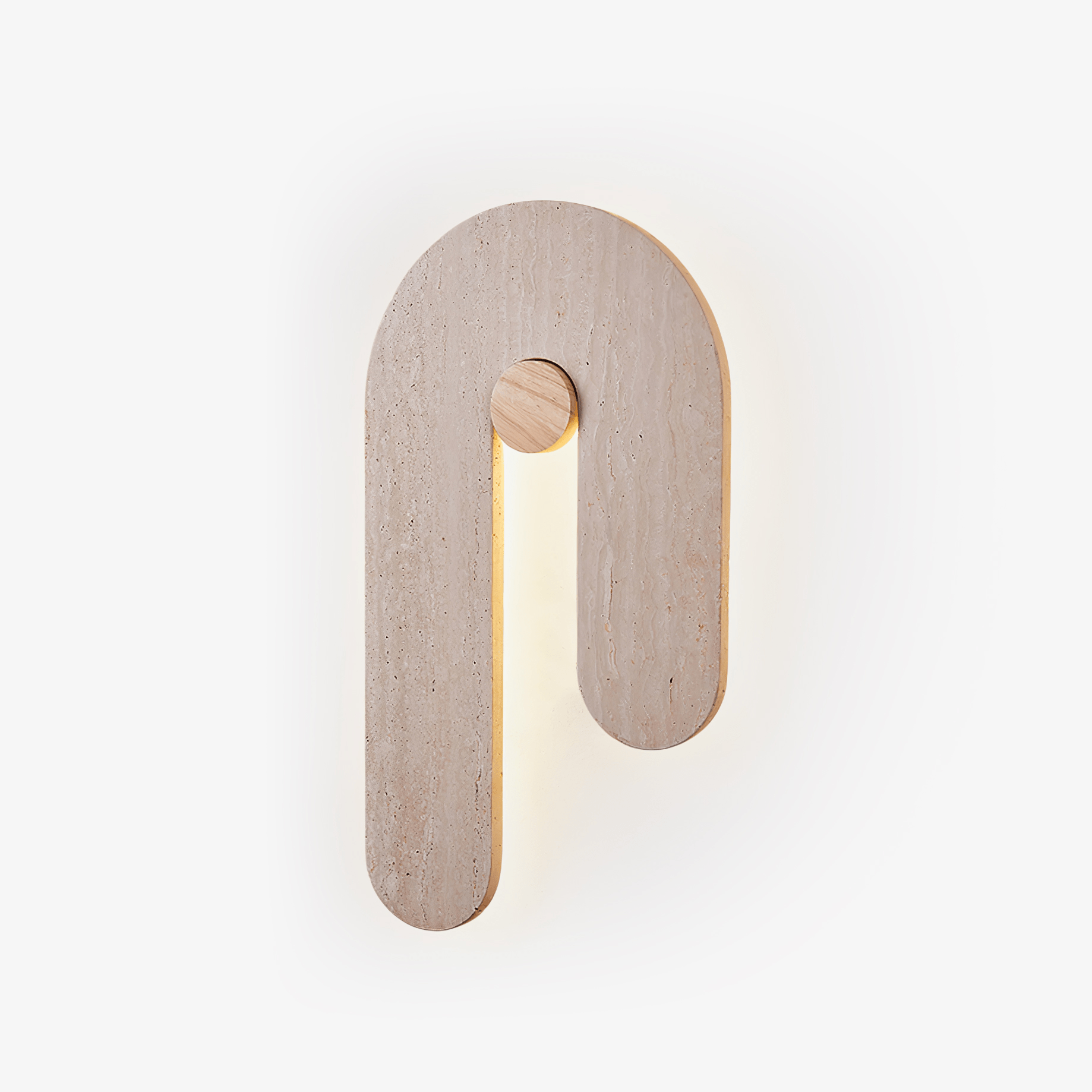 Voa U Vorm Natuursteen Wandlamp