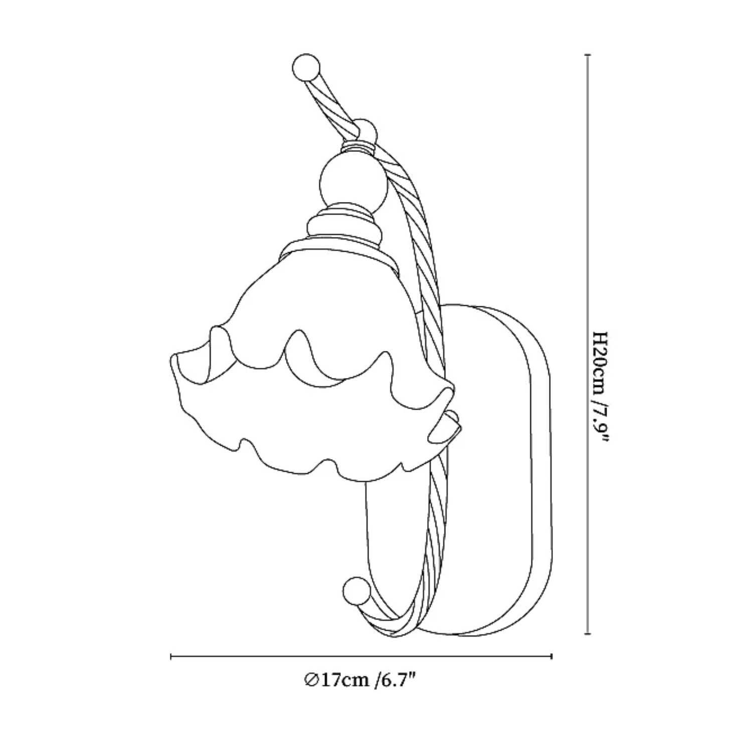Mefusile Wandlamp