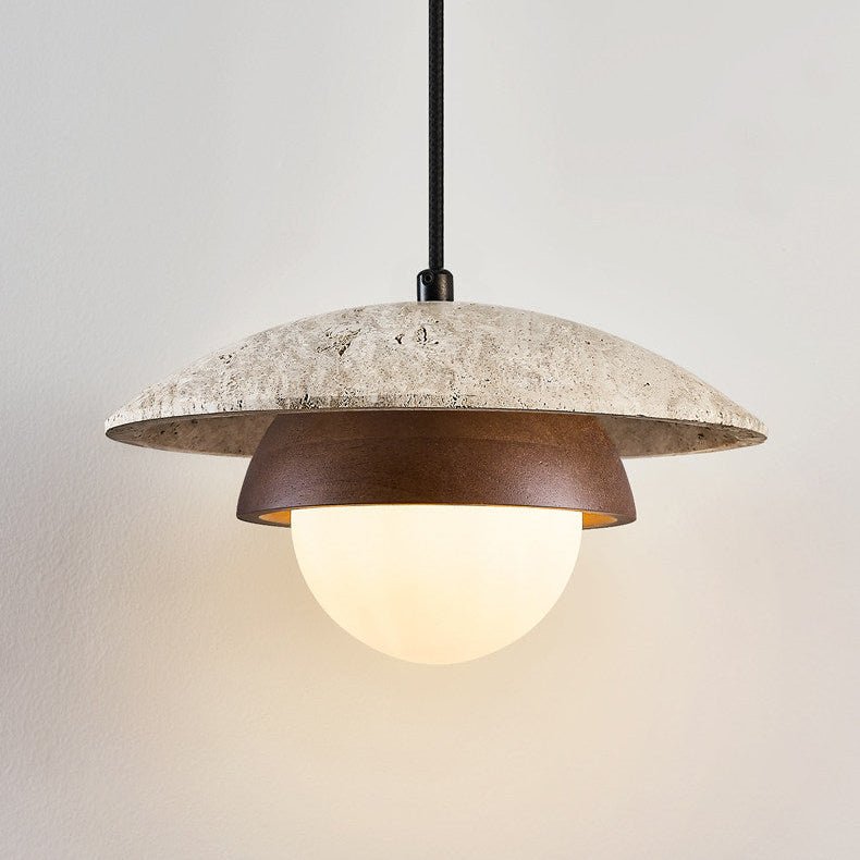 Myzo Gelaagde Travertijnen Hanglamp