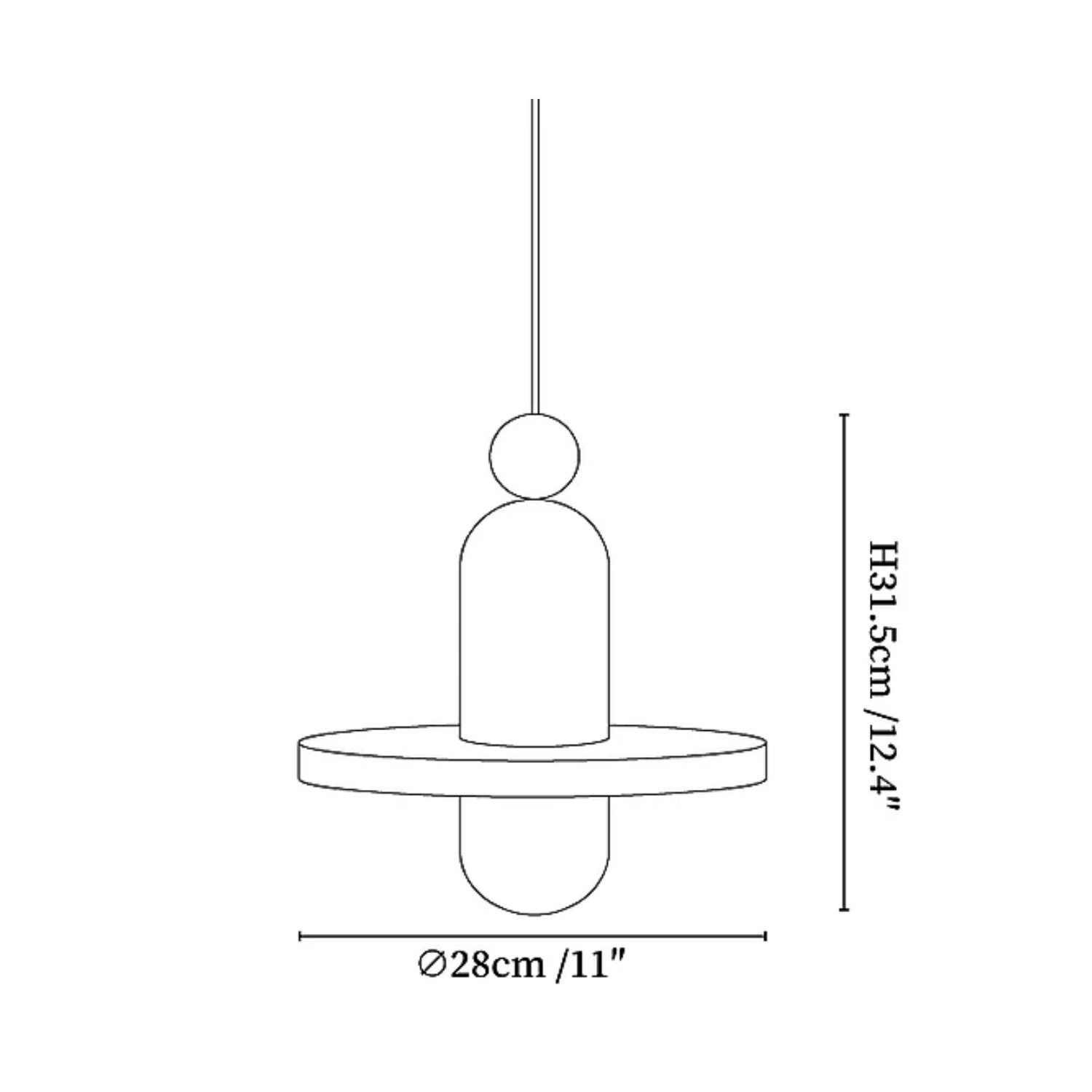 Senmif Albast Ring Hanglamp