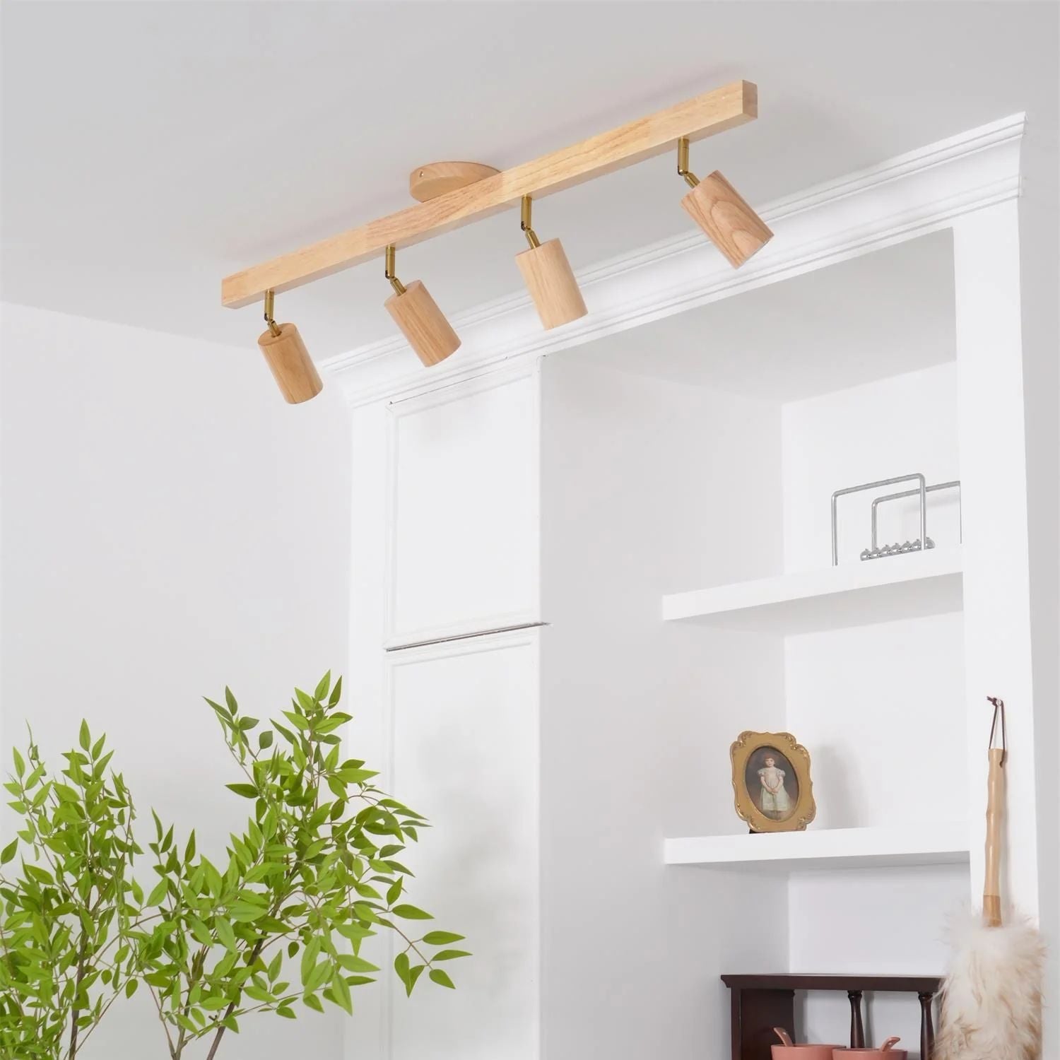 Lermo Houten Track Plafondlamp