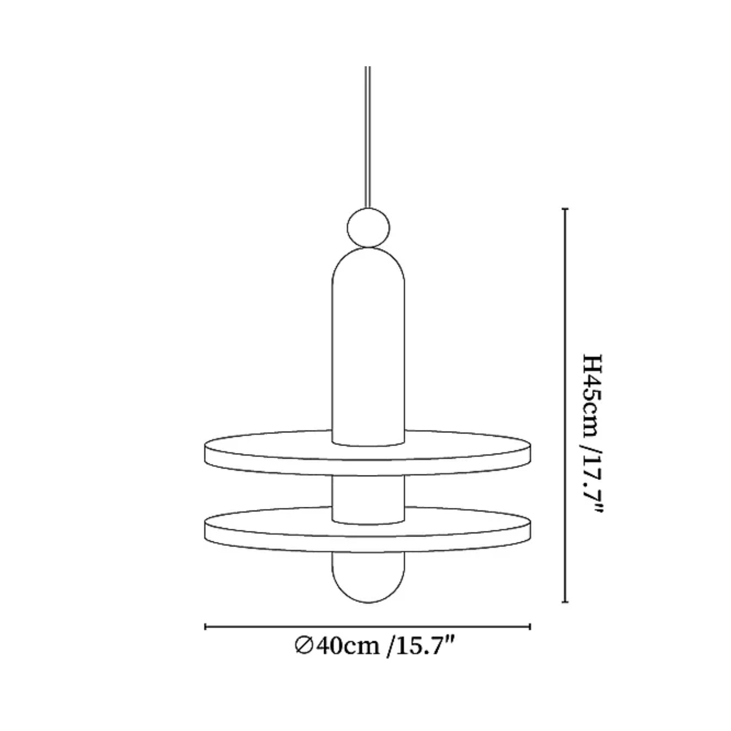 Senmif Albast Ring Hanglamp