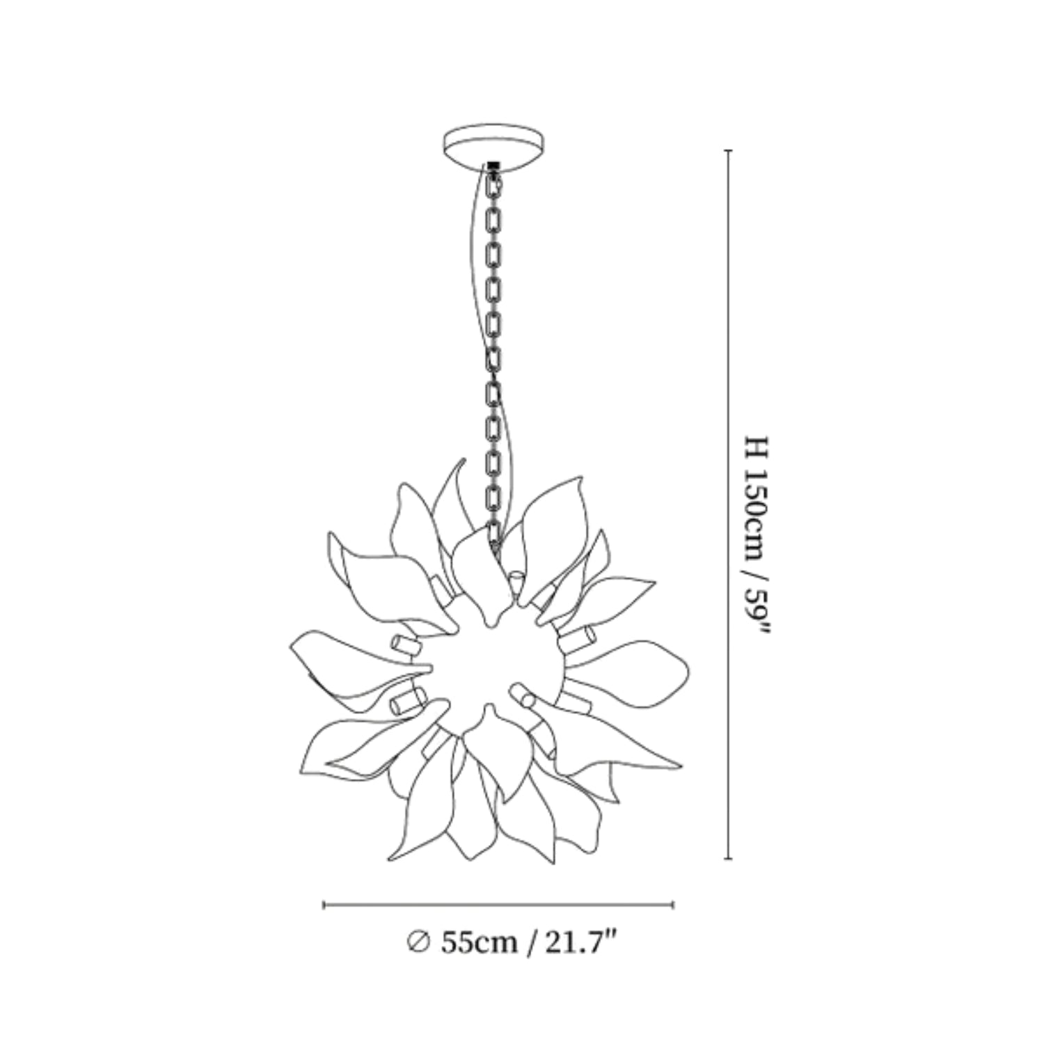 Dofa Flower Hanglamp