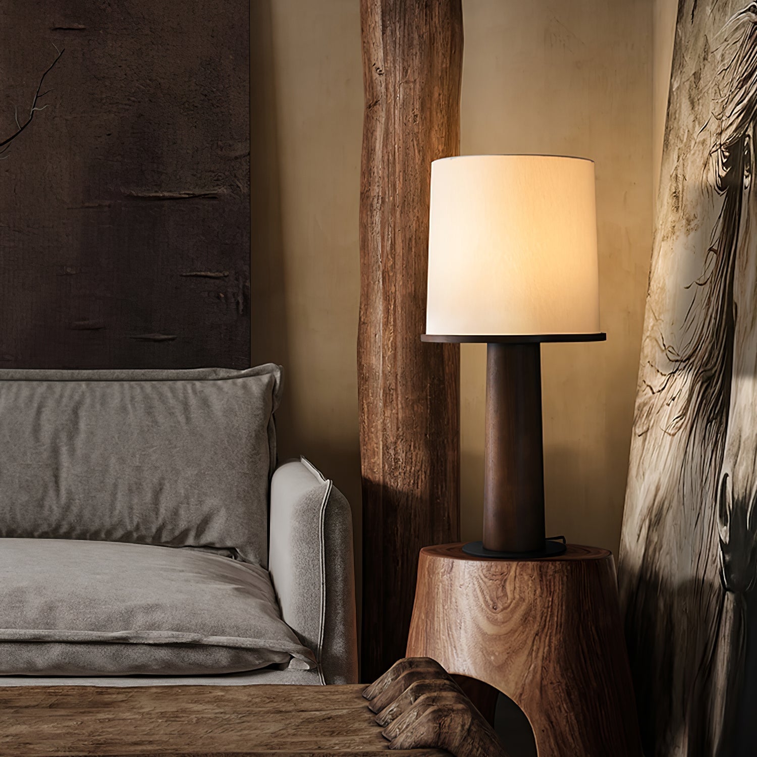 Teza Houten Tafellamp