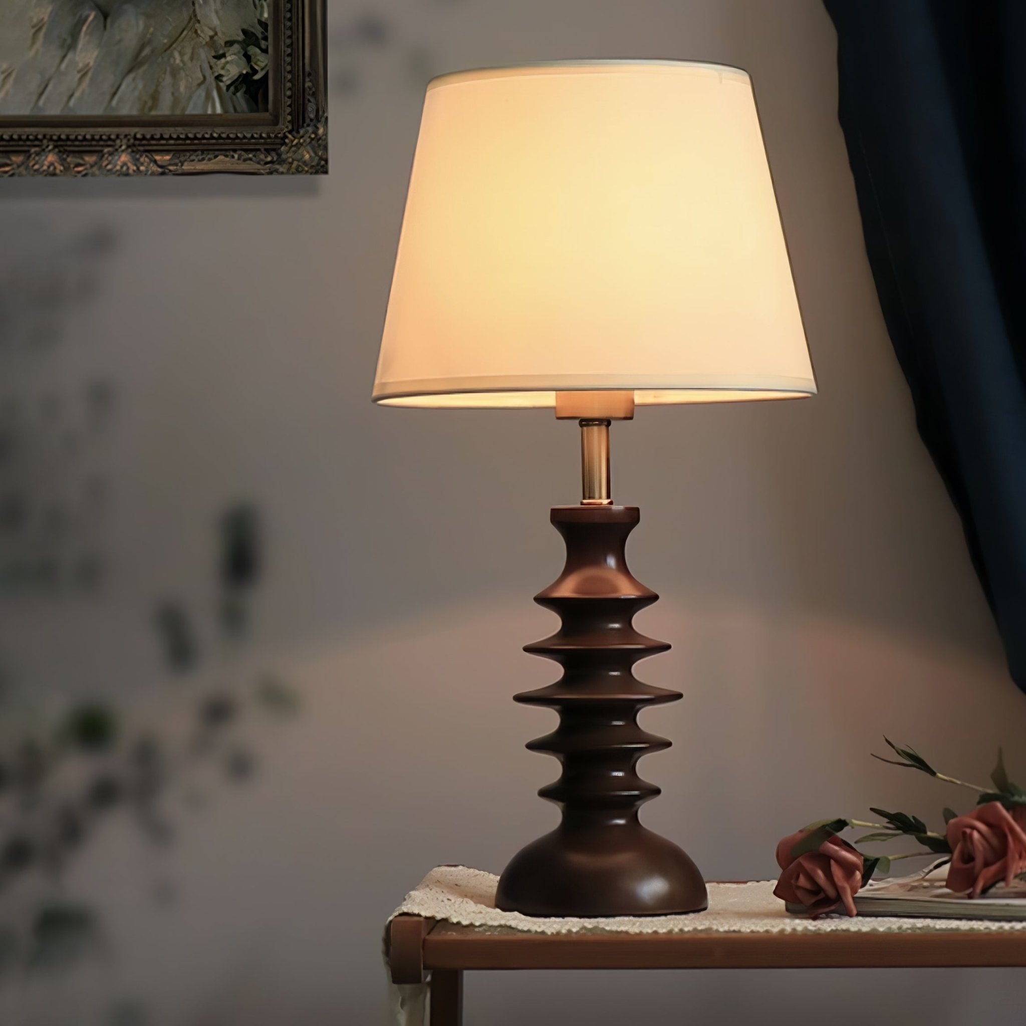 Aniddo Walnoot Houten Tafellamp
