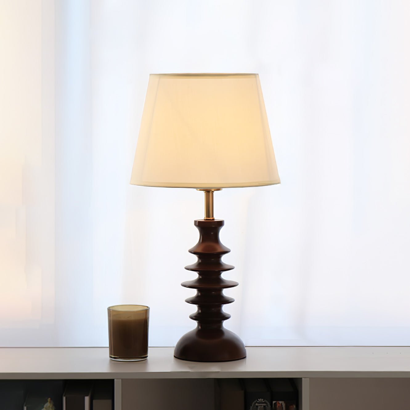 Aniddo Walnoot Houten Tafellamp