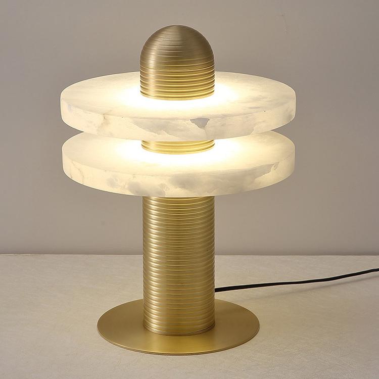 Duo Albasten Disc Tafellamp