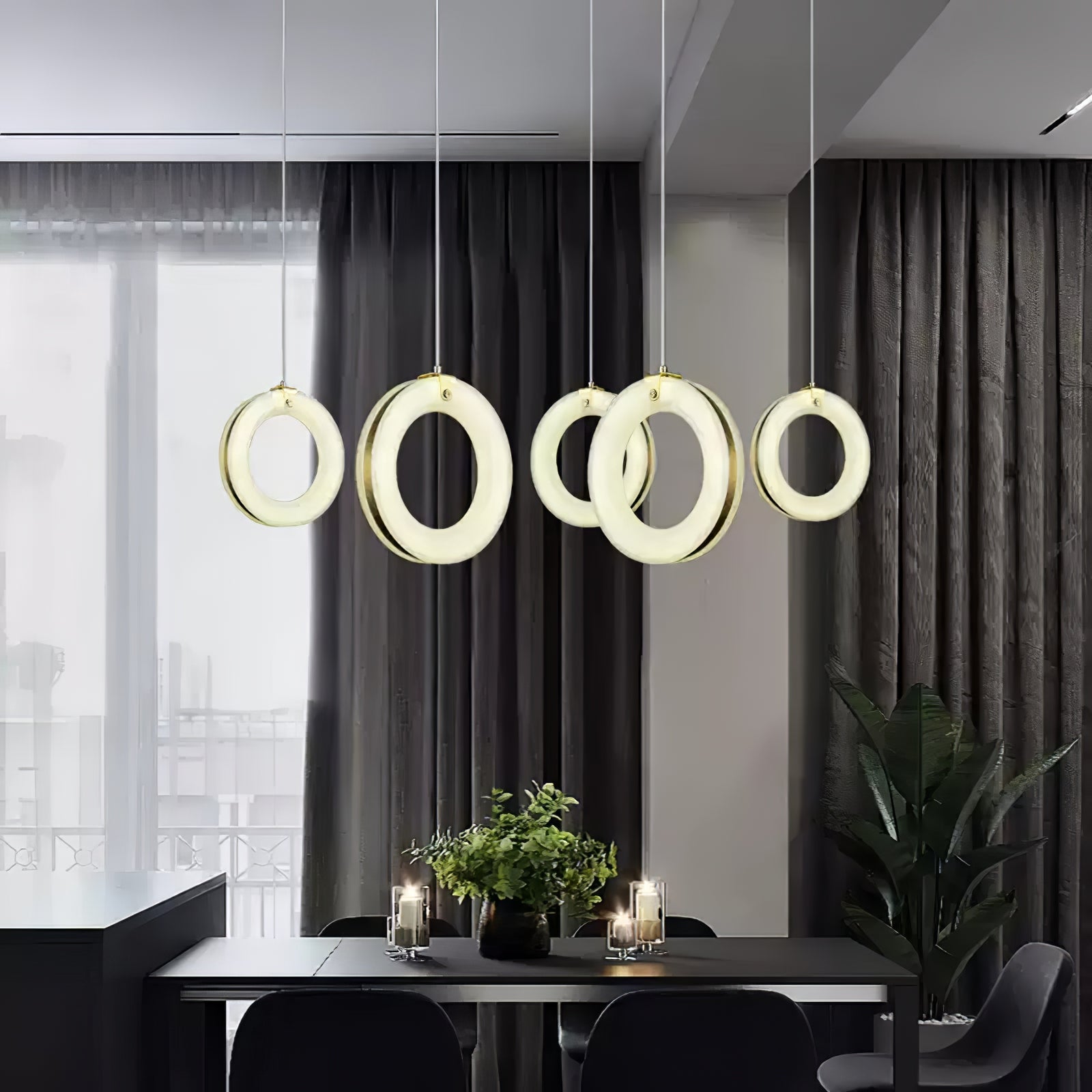 Lenba Albasten Ring Hanglamp