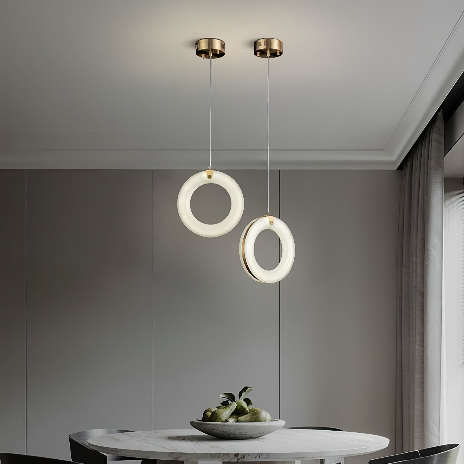 Lenba Albasten Ring Hanglamp