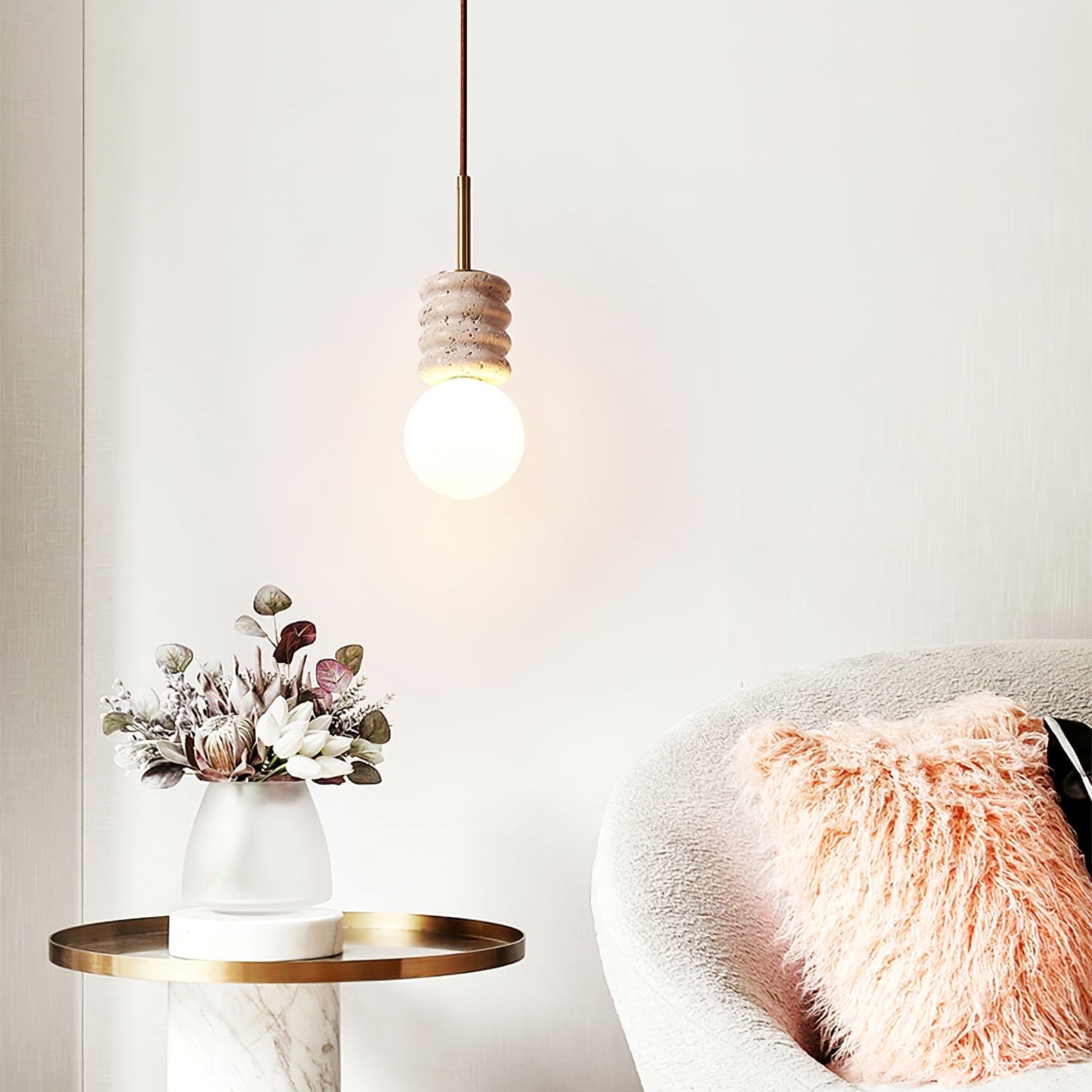 Maliva Natuursteen Hanglamp
