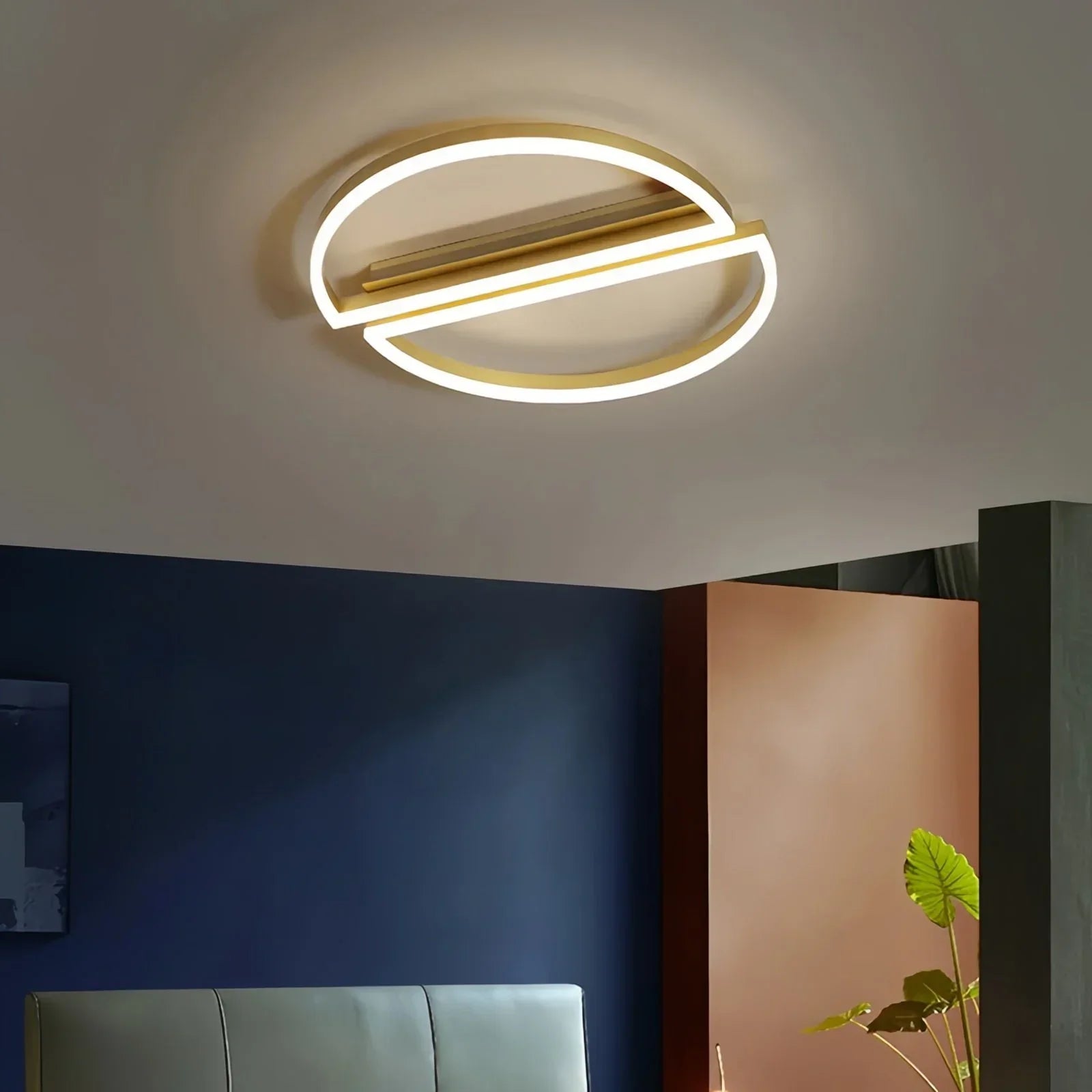 Zipler Dubbel Halfronde Plafondlamp