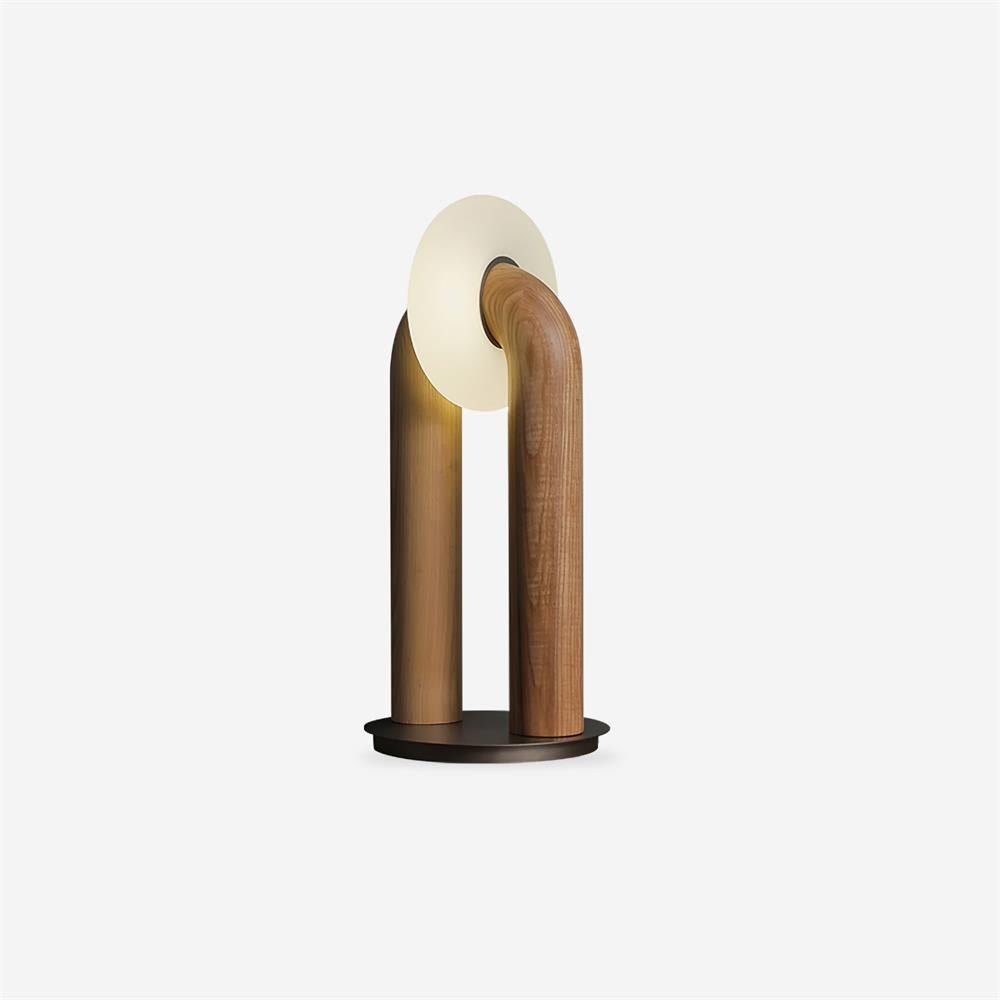 Disc Houten Tafellamp